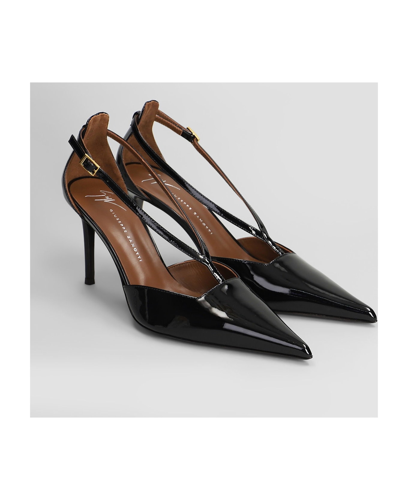 Giuseppe Zanotti Raquel 85 Pumps In Black Patent Leather - black