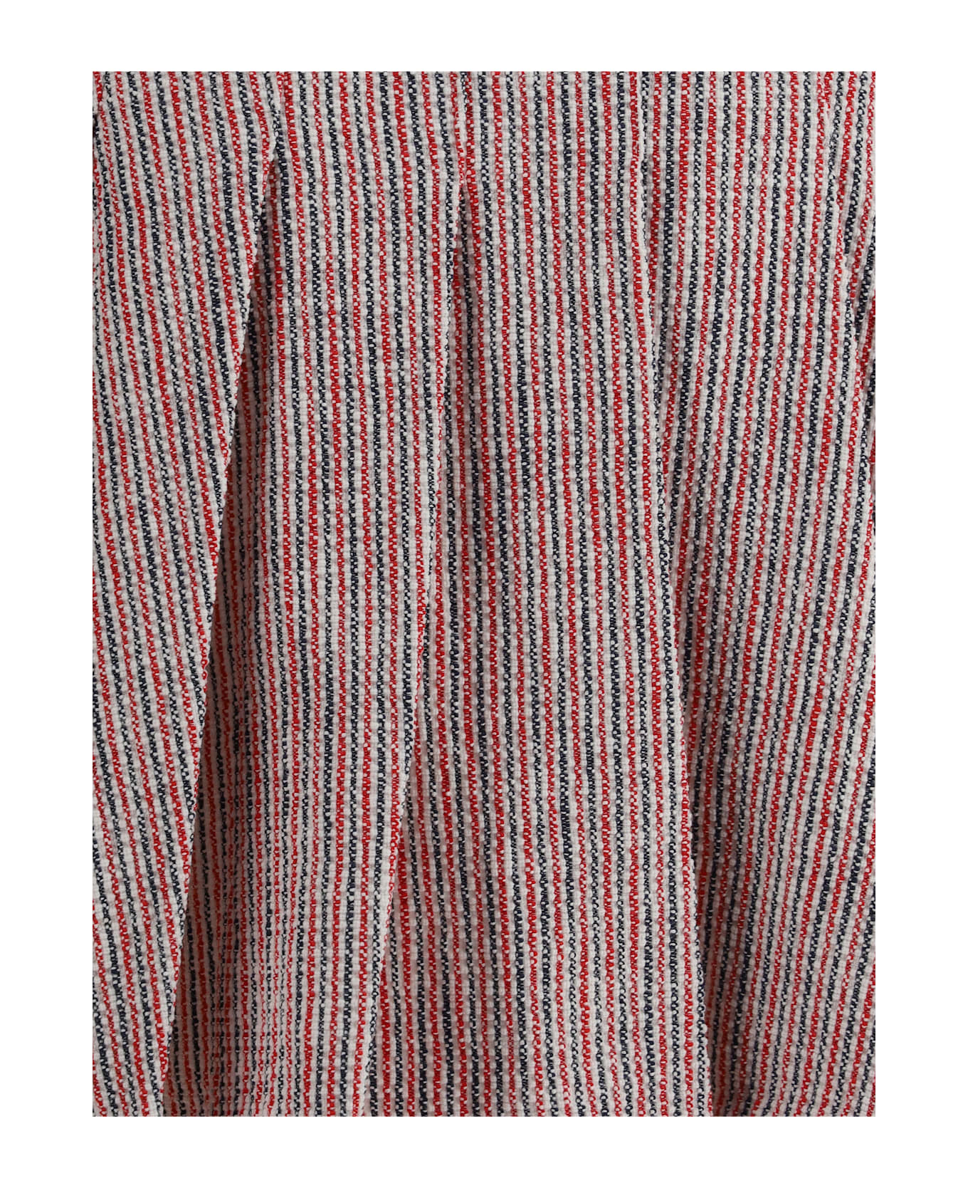 Thom Browne Tweed Pleated Miniskirt - Rwbwht