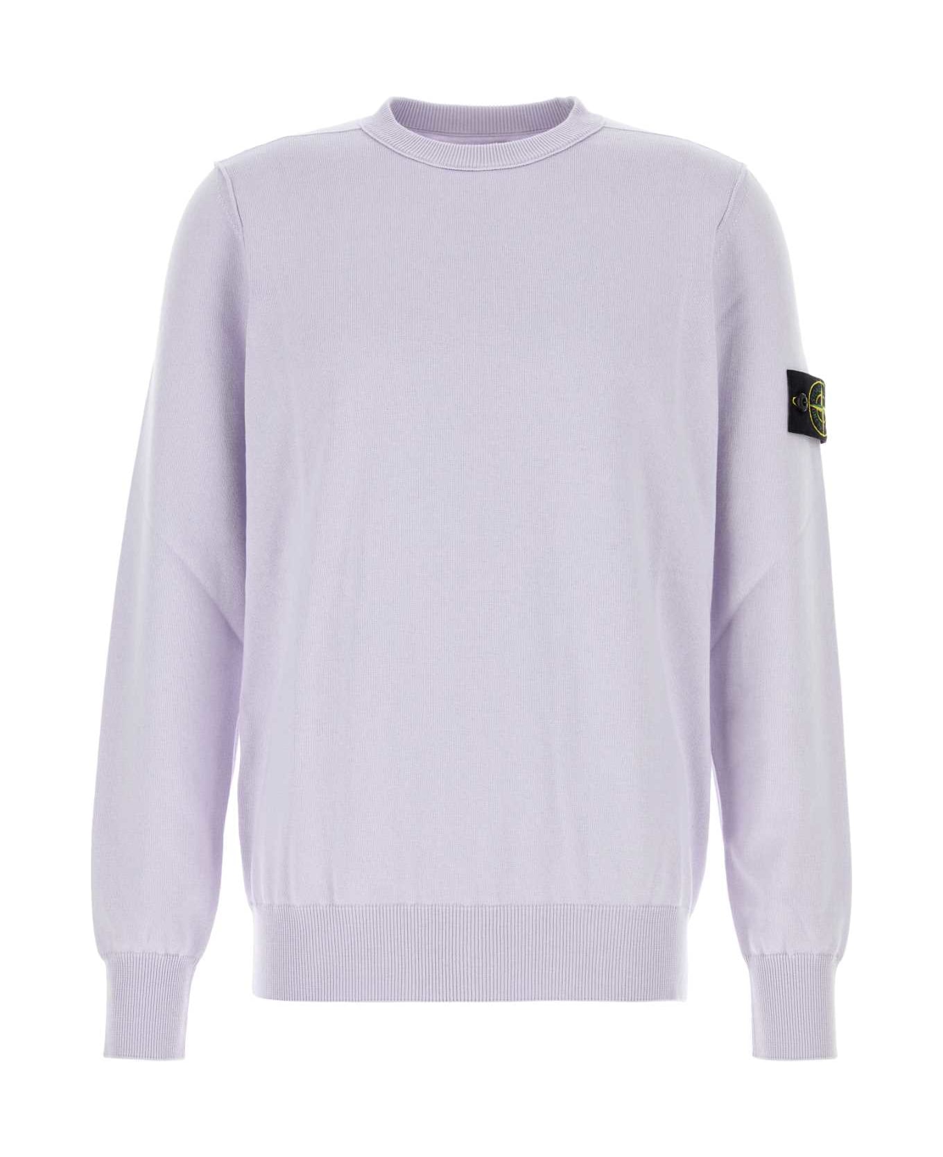 Stone Island Lilac Cotton Sweater - LILIAC