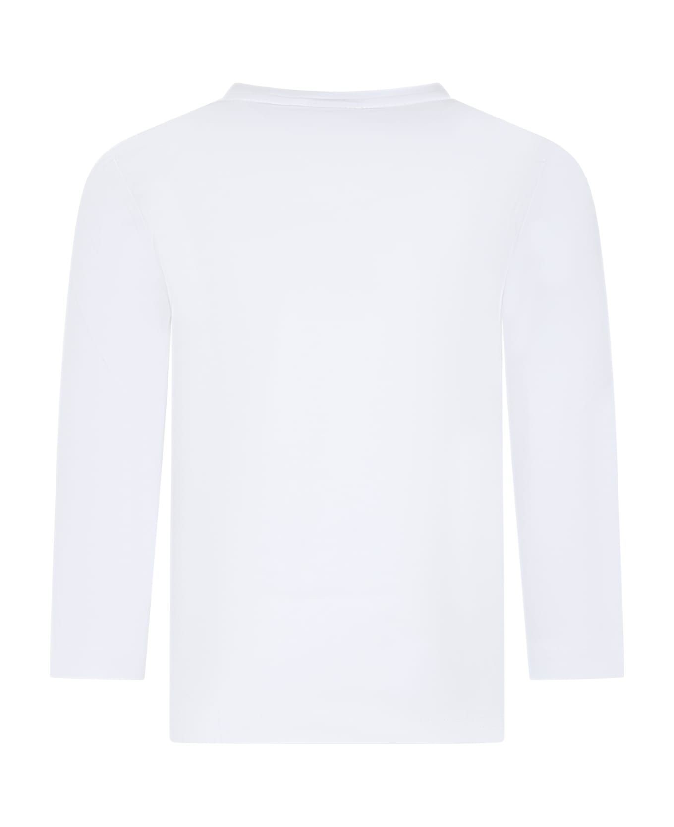 Hugo Boss White T-shirt For Boy With Logo - White