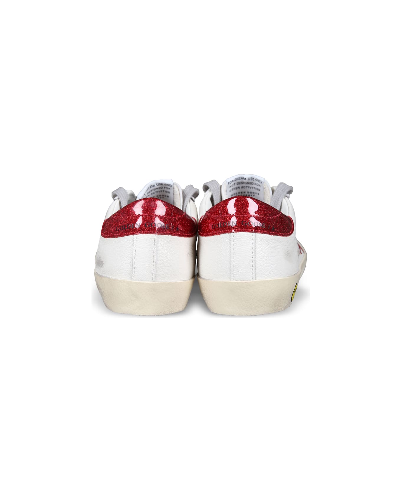 Golden Goose White Suepr Star Sneakers For Girl With Star - White