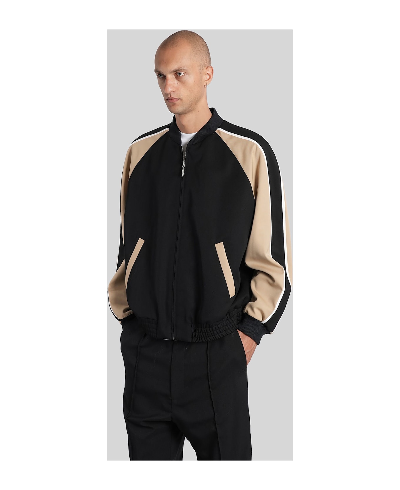 Marni Bomber Jacket In Black Wool - black