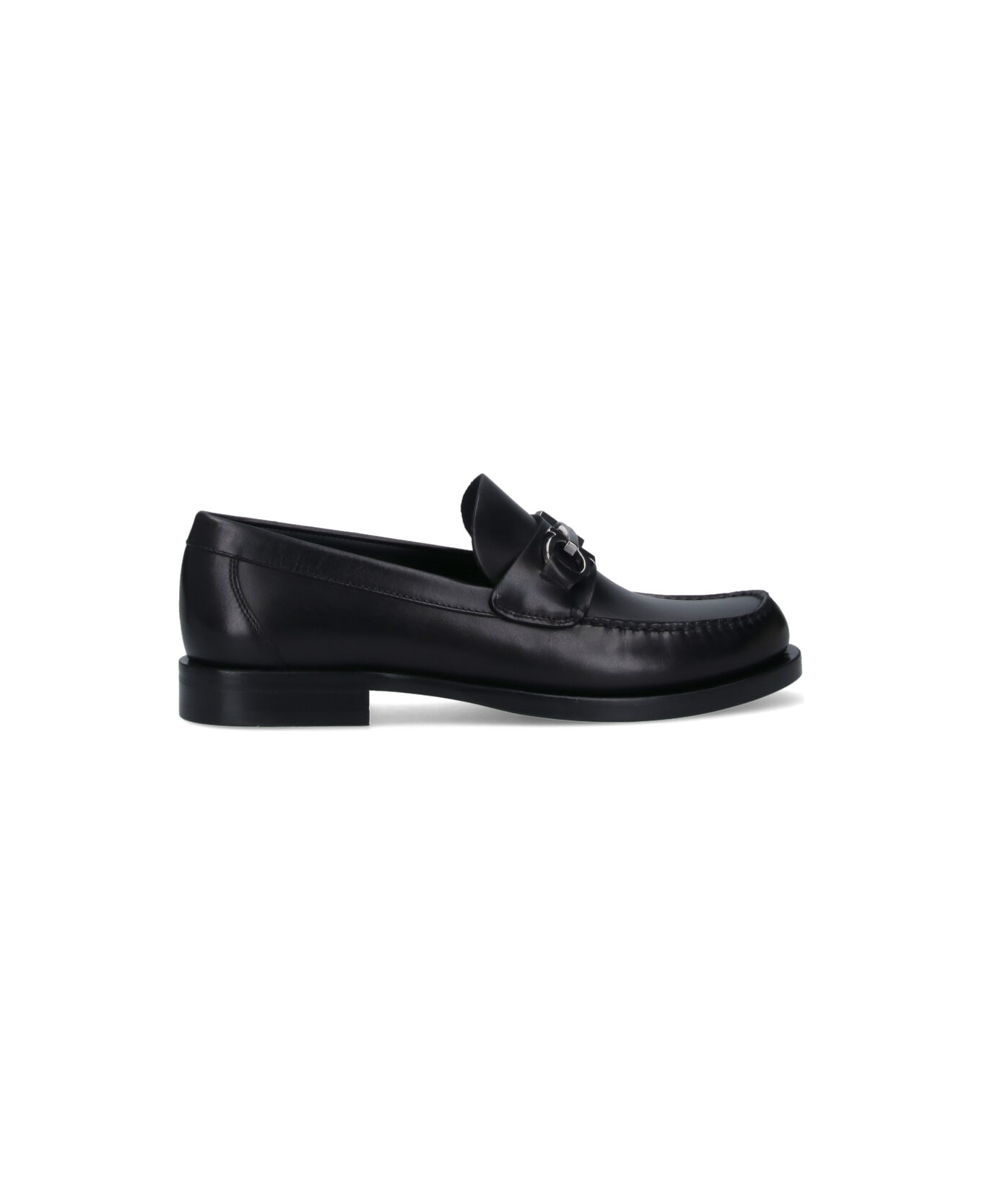 Ferragamo 'gancini' Loafers - Black