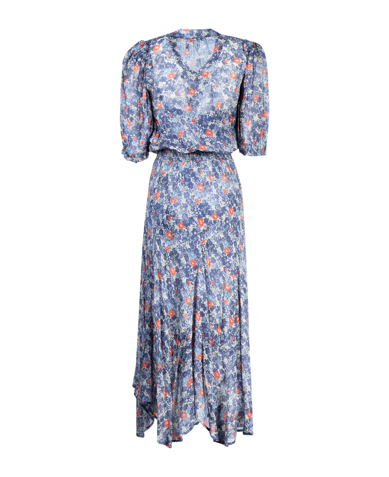 Ralph Lauren Floral Long Dress - Red/Blue ワンピース＆ドレス