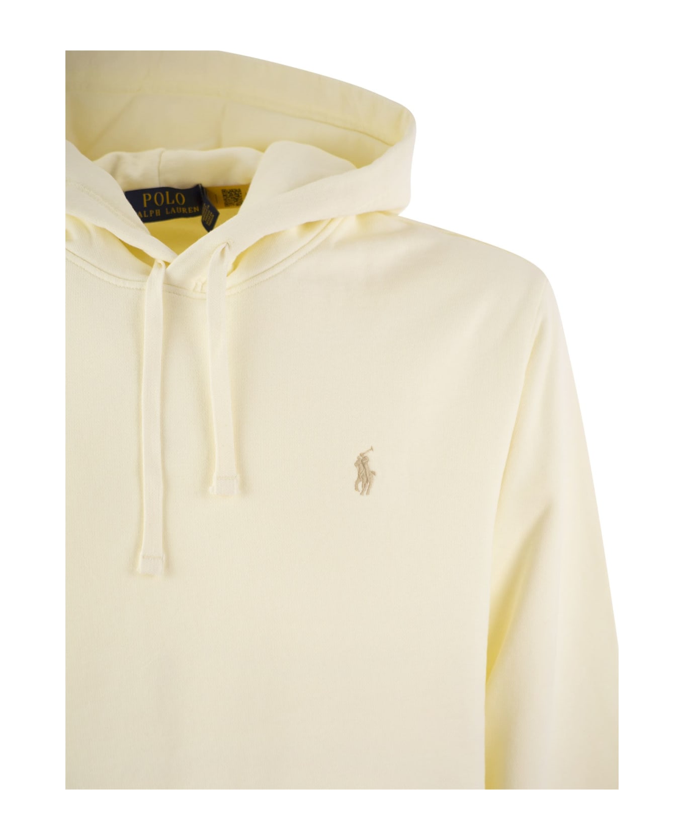 Polo Ralph Lauren Pony Embroidered Drawstring Hoodie - White フリース