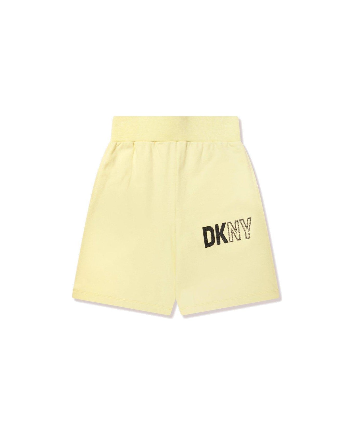 DKNY Logo-printed Knee-length Shorts - Paglia