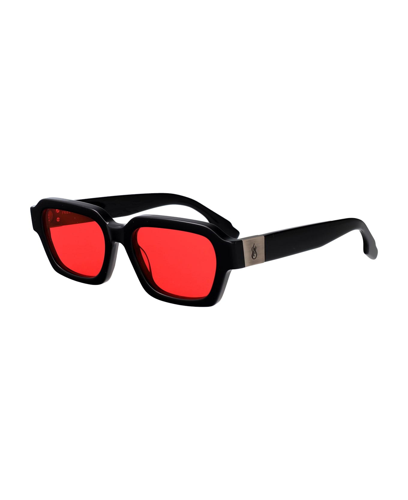 Vision of Super The Nomad Sunglasses - 001-BS/BDX Black Red