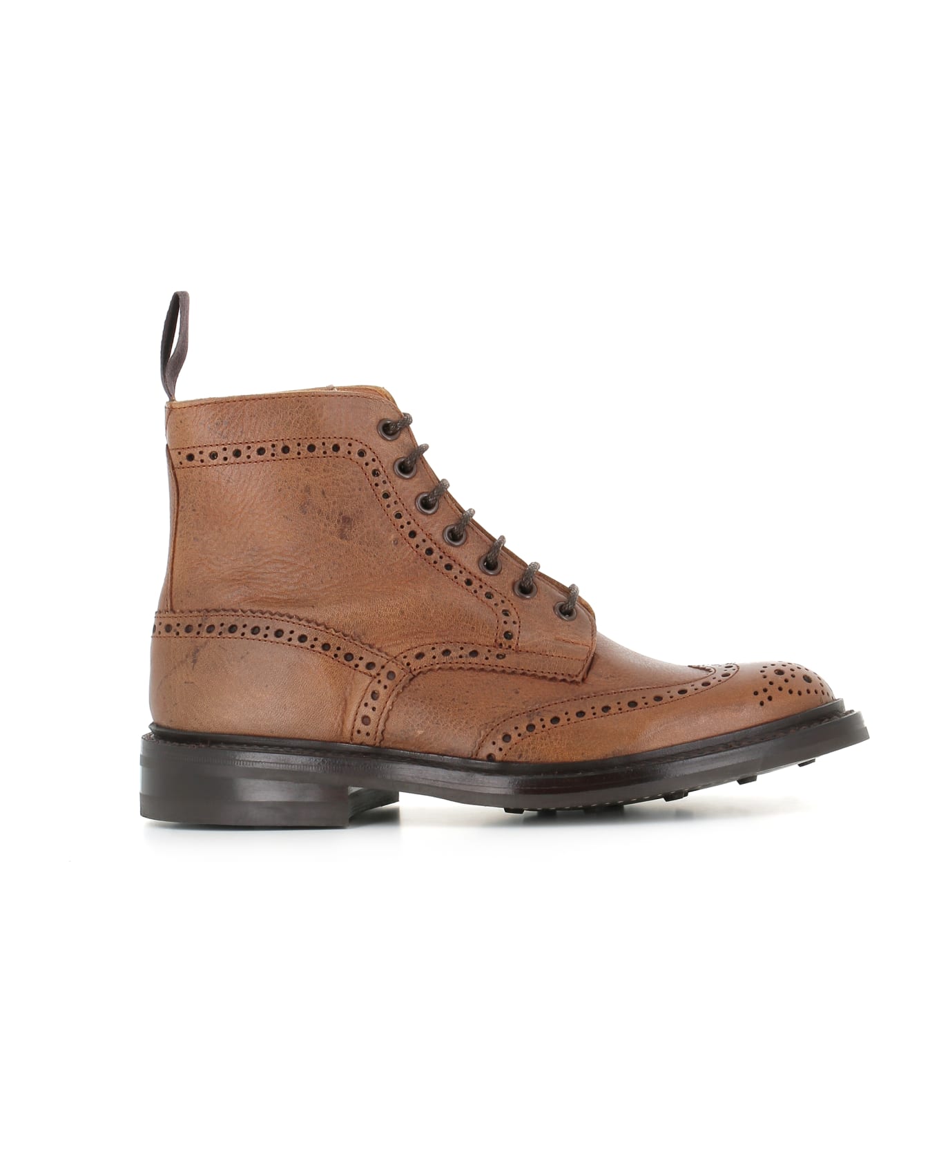 Tricker's Lace-up Boot Stow - Cognac