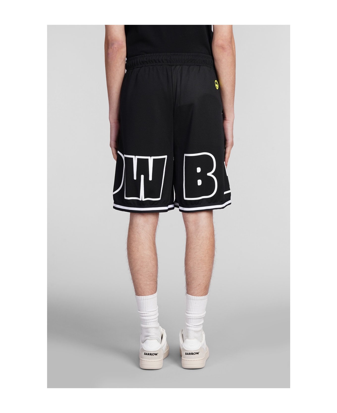 Barrow Shorts In Black Polyester - Nero