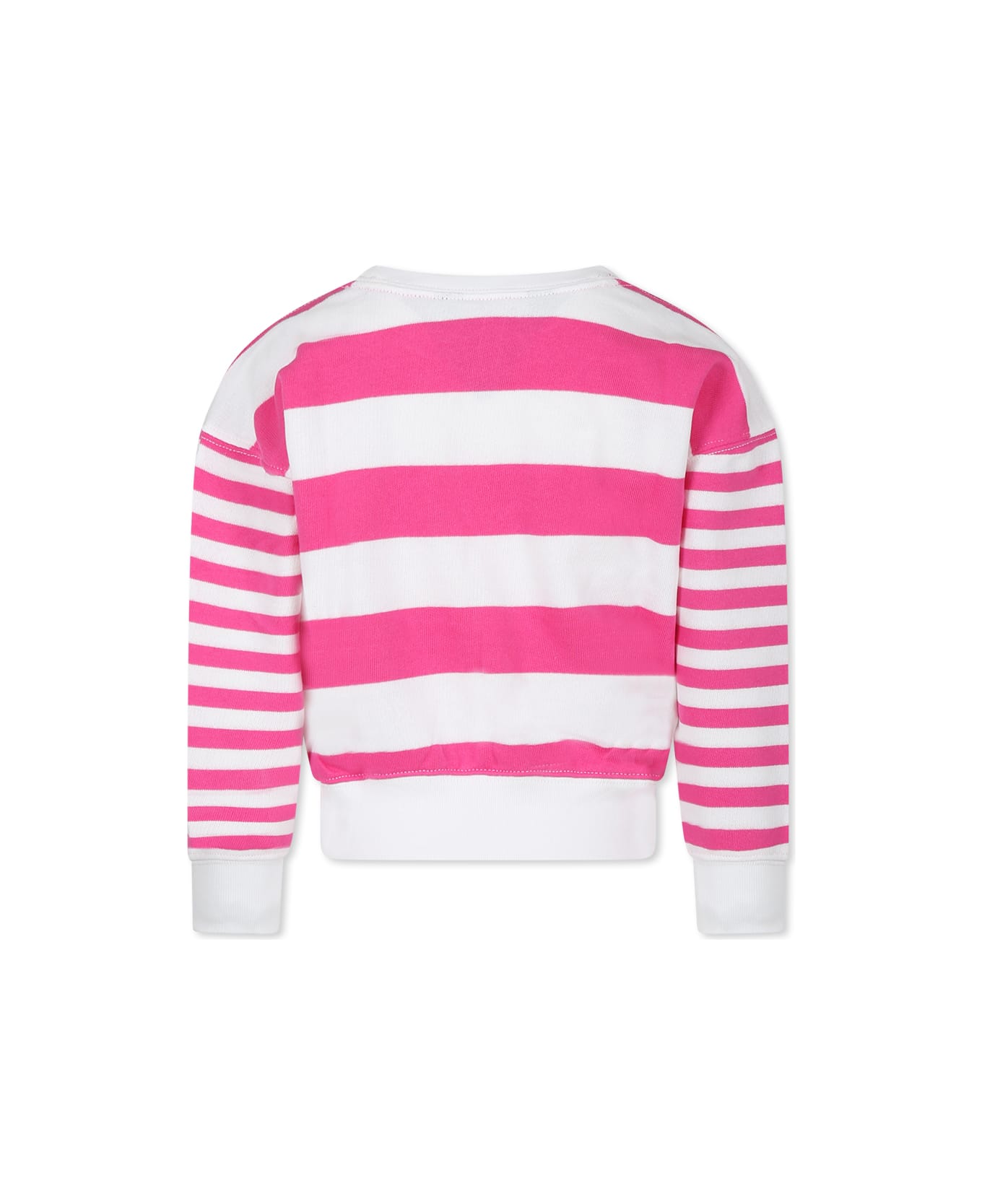 Ralph Lauren Fuchsia Sweatshirt For Girl With Horse - Fuchsia