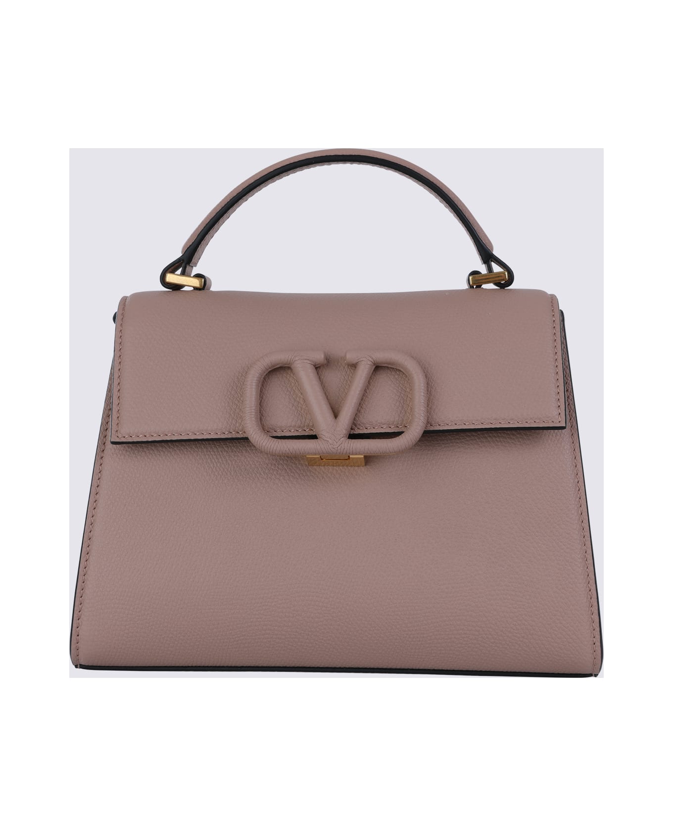 Valentino Garavani Pink Leather Vsling Top Handle Bag - ROSE CANNELLE