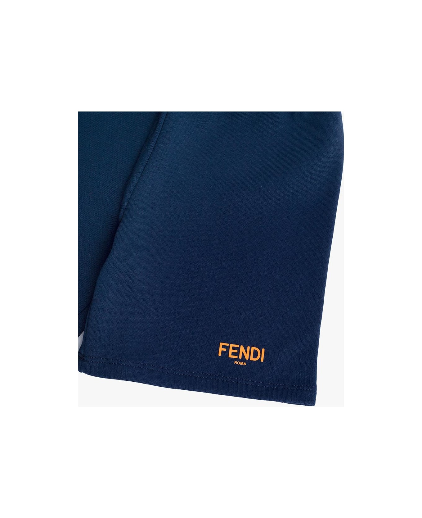 Fendi Shorts With Logo - Blu
