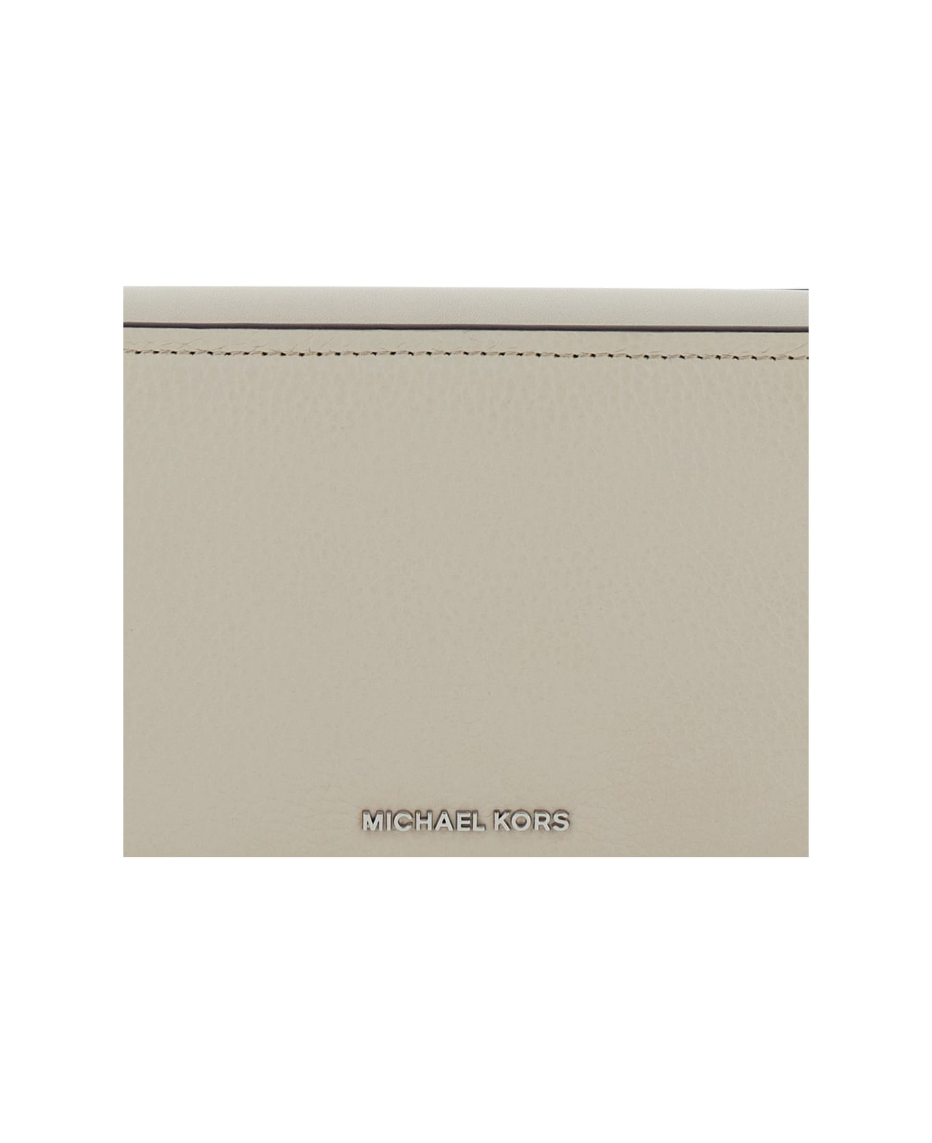 MICHAEL Michael Kors Bryant Small Pochette In Pebbled Leather - Beige