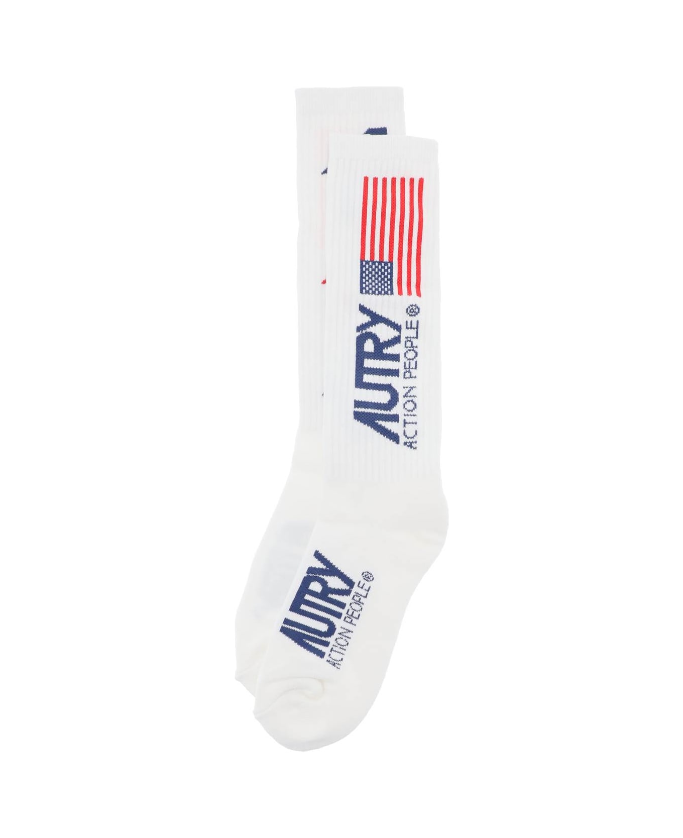 Autry Logo Socks - White 靴下