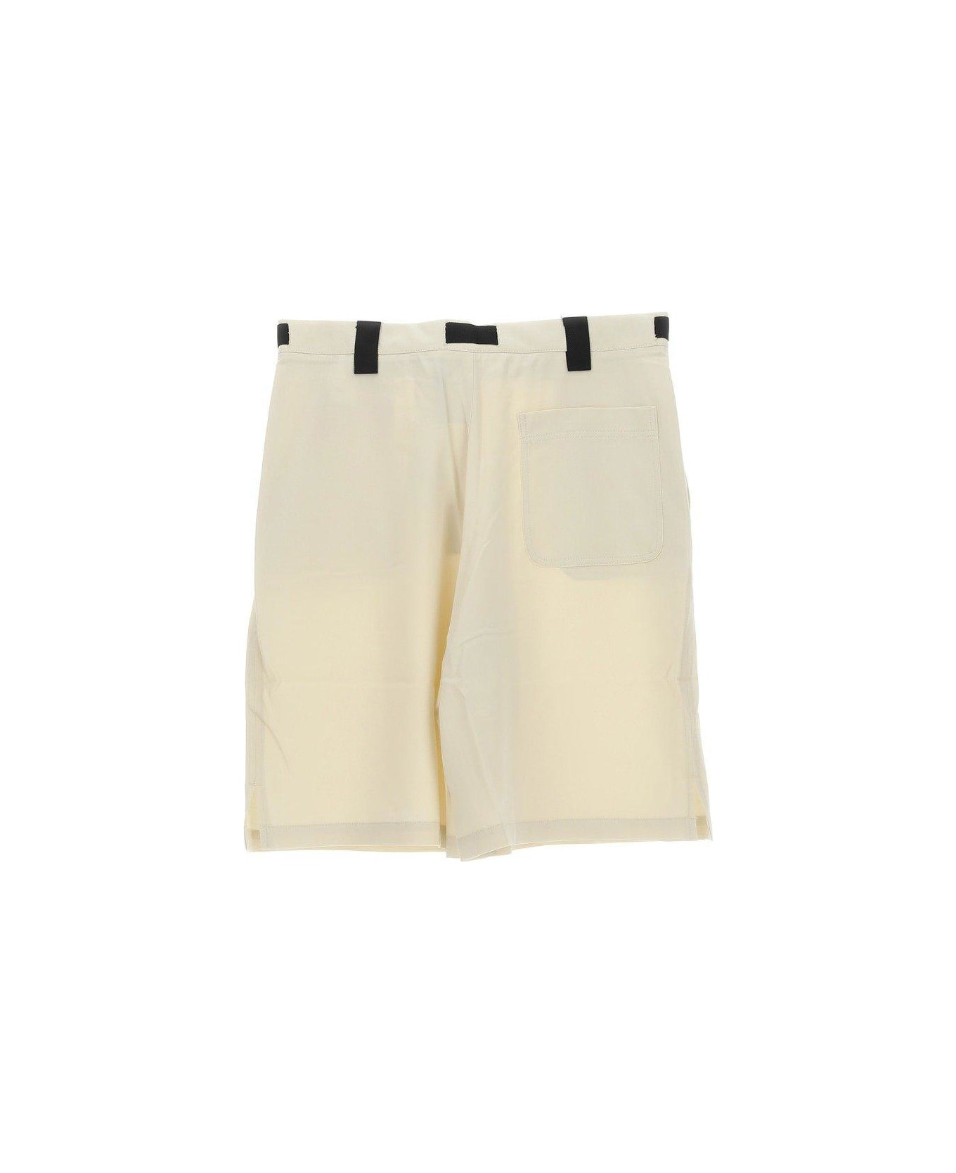 Jacquemus Buckle Belt Shorts - Beige