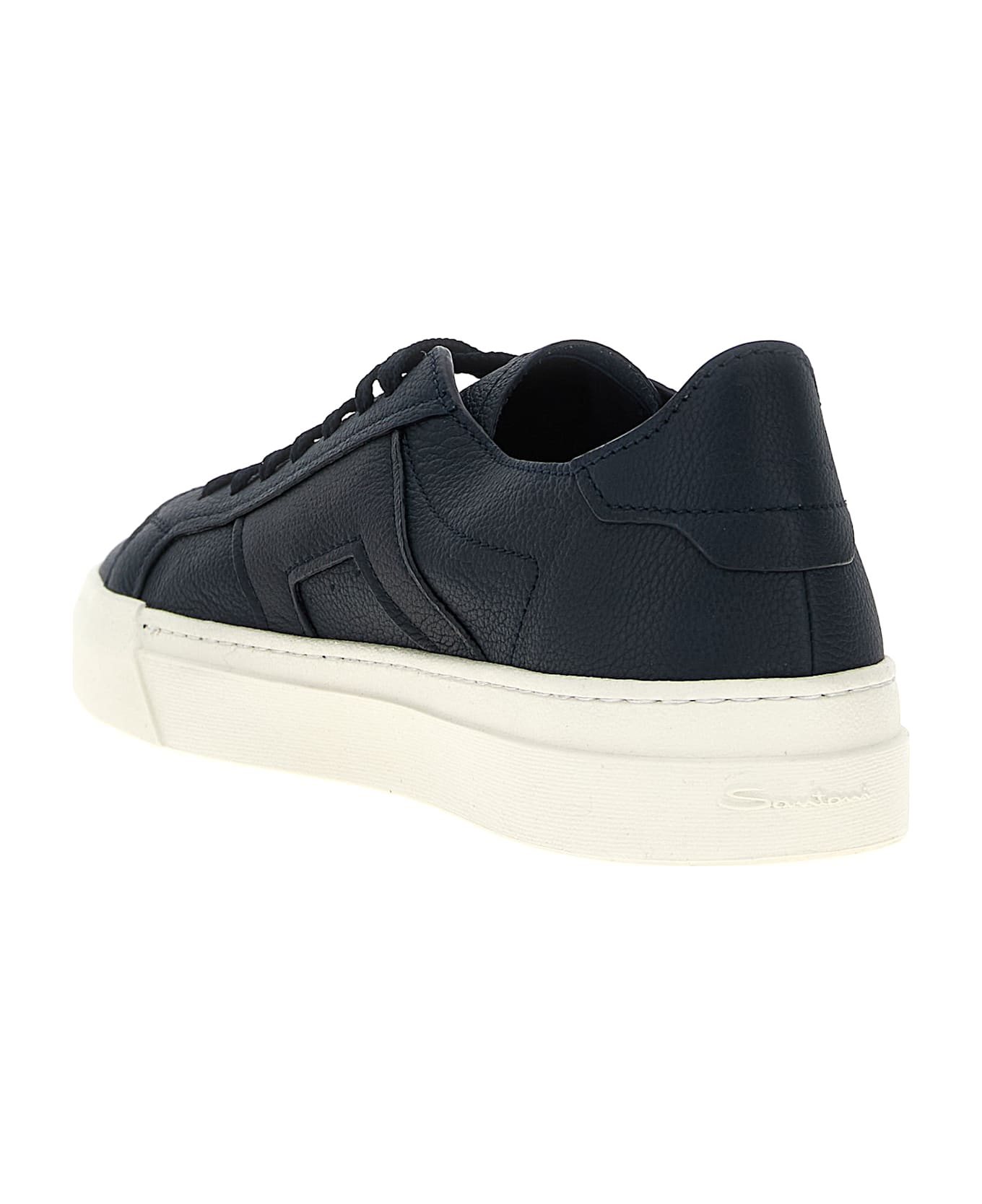 Santoni 'double Buckle' Sneakers - Blue