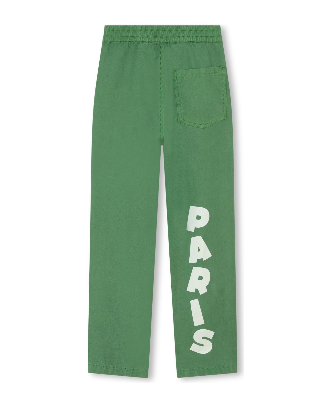 Kenzo Kids Pantaloni Con Logo - Green ボトムス