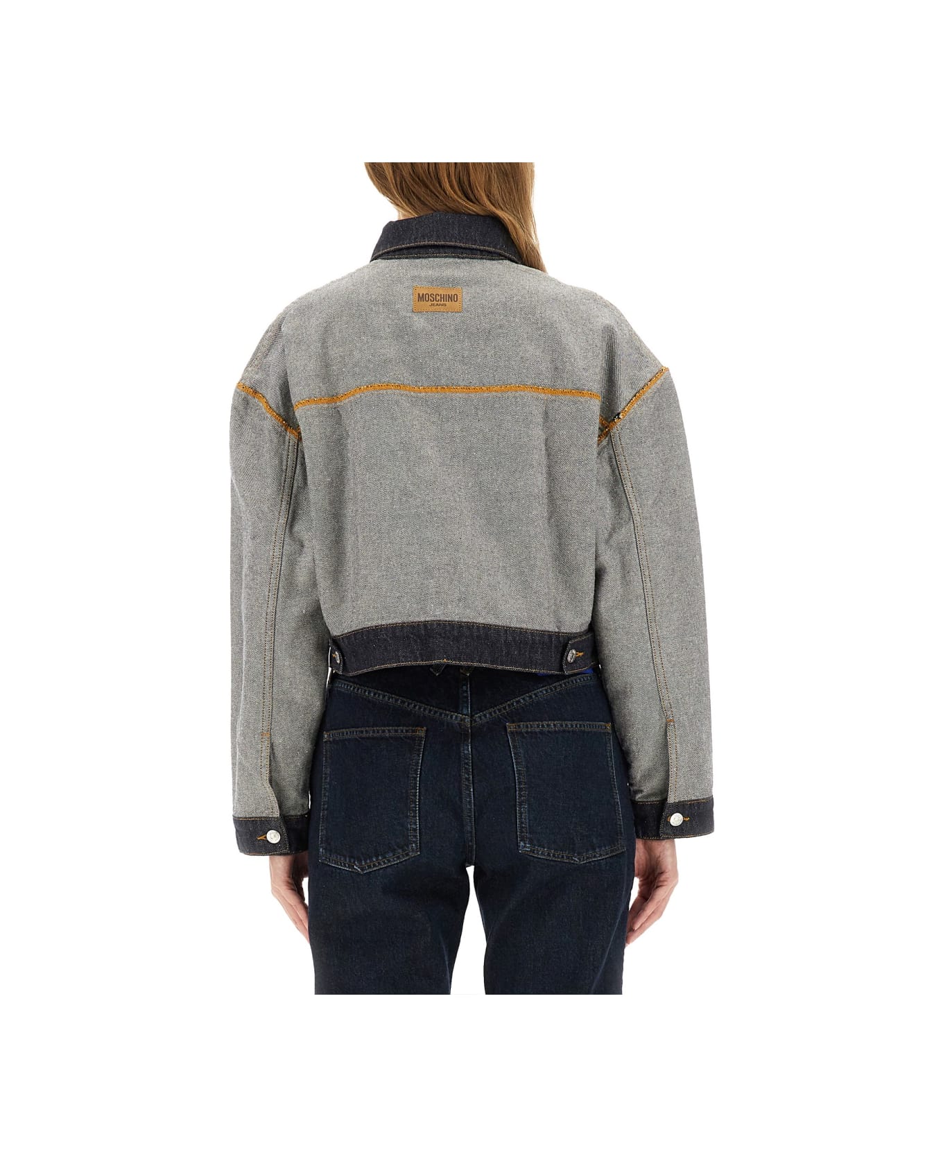 M05CH1N0 Jeans Denim Jacket - BLUE