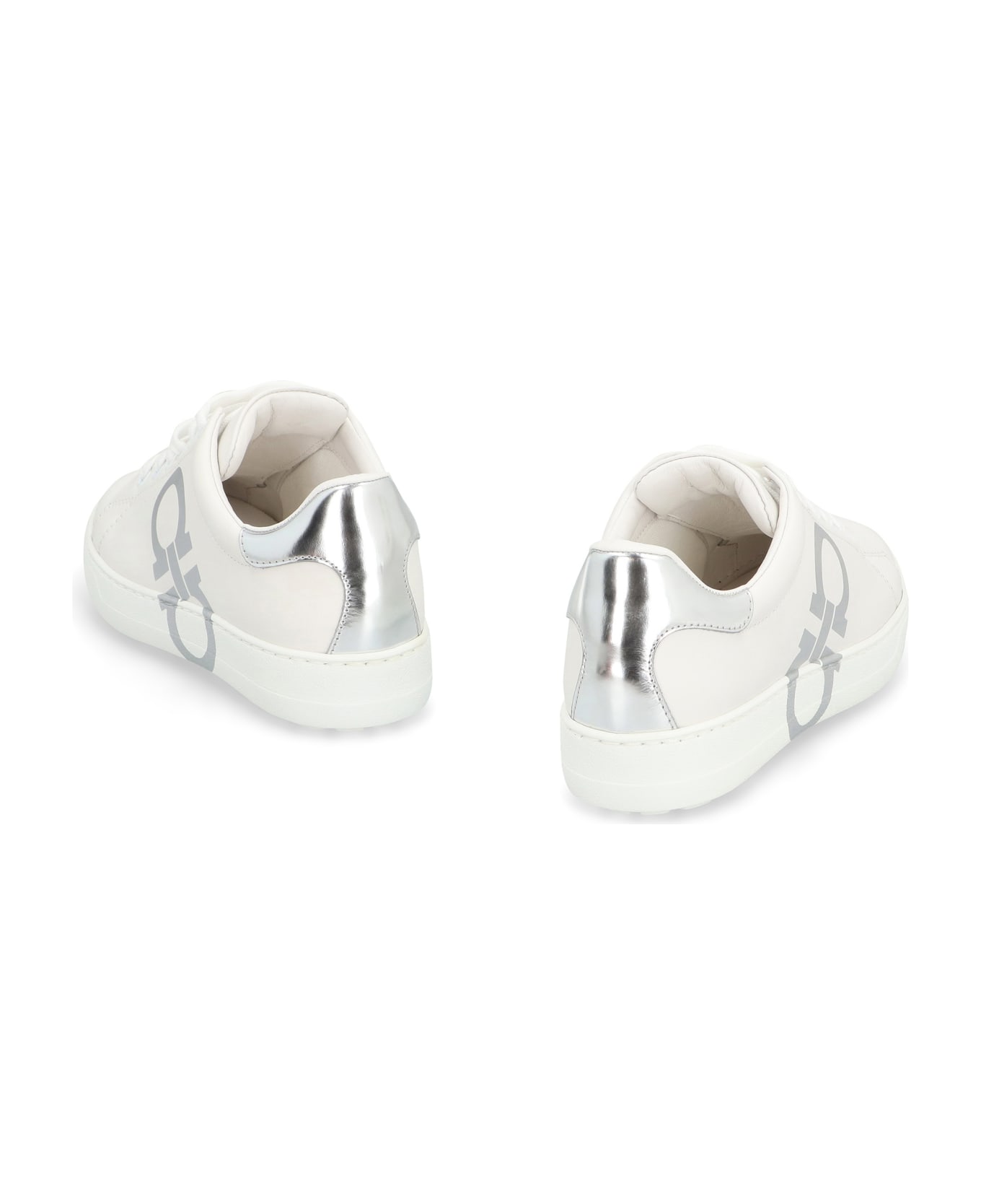 Ferragamo Leather Low-top Sneakers - White