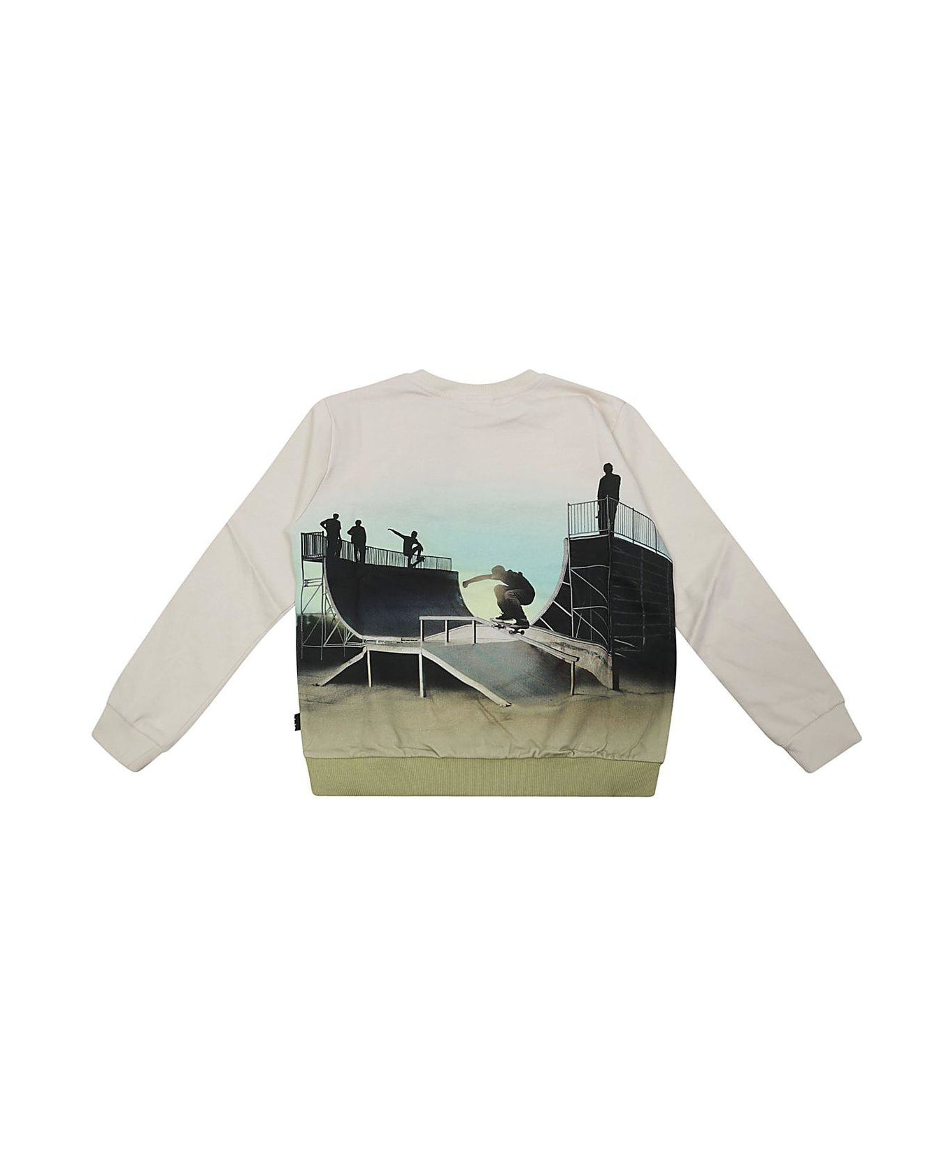 Molo Mattis Graphic Printed Crewneck Sweatshirt - Bianco
