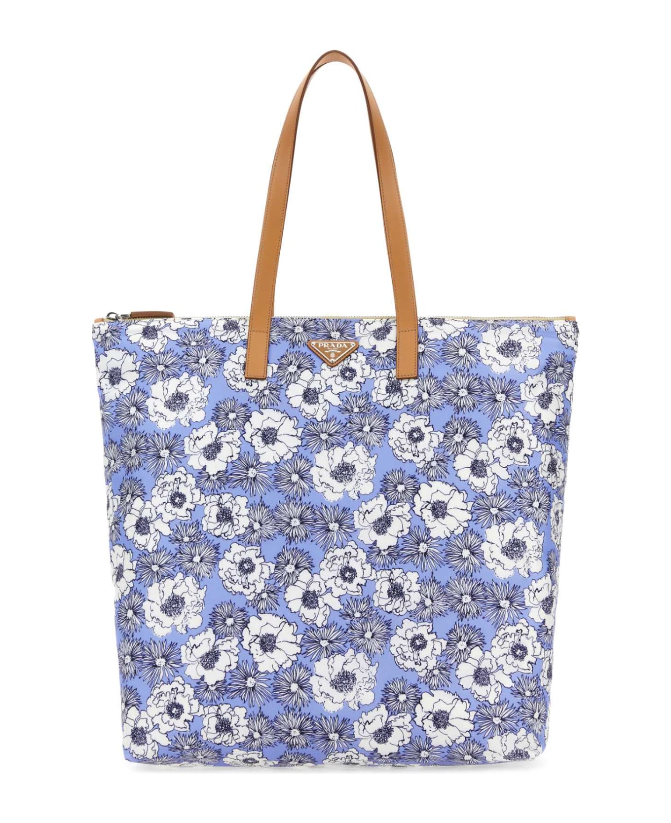 Prada Printed Re-nylon Shopping Bag - CELESTENATURA