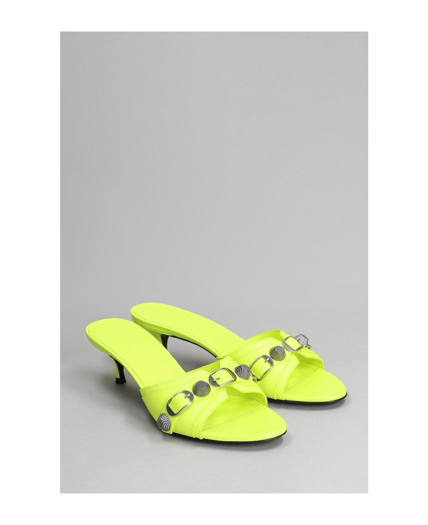 Balenciaga Slipper-mule In Yellow Leather - yellow