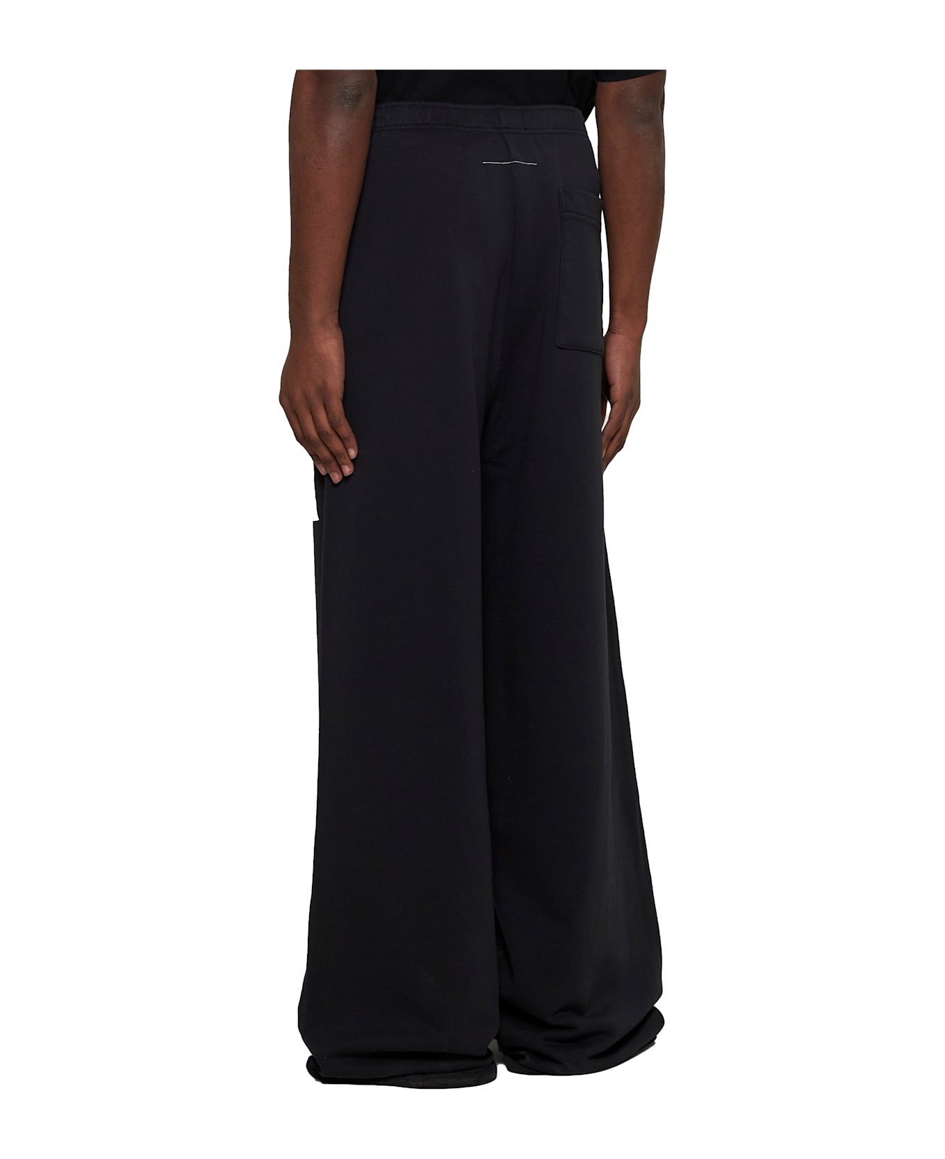 MM6 Maison Margiela Sweatpants With Print - Washed black