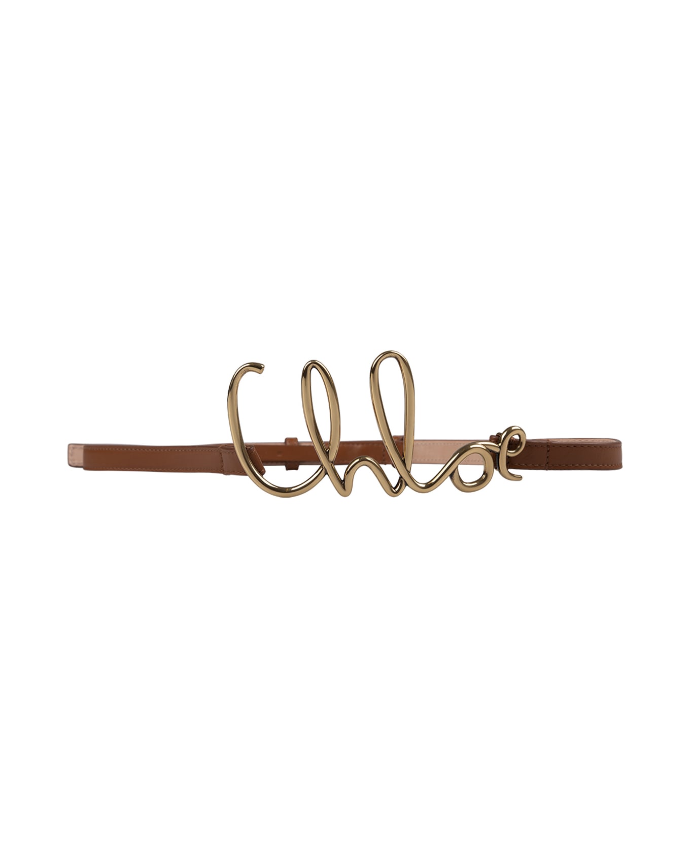 Chloé Brown Chloé Iconic Small Belt - Brown