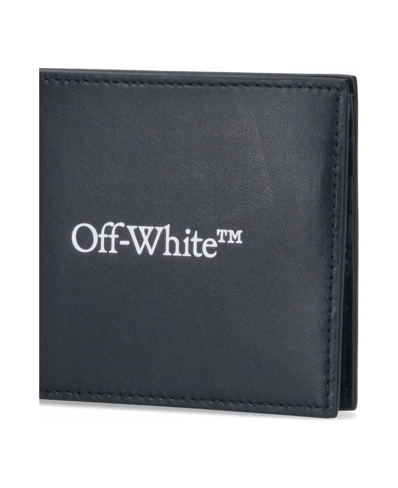 Off-White Bi-fold Wallet - Black