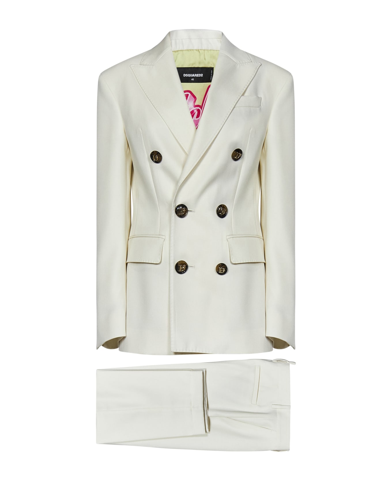 Dsquared2 Boston Suit - White