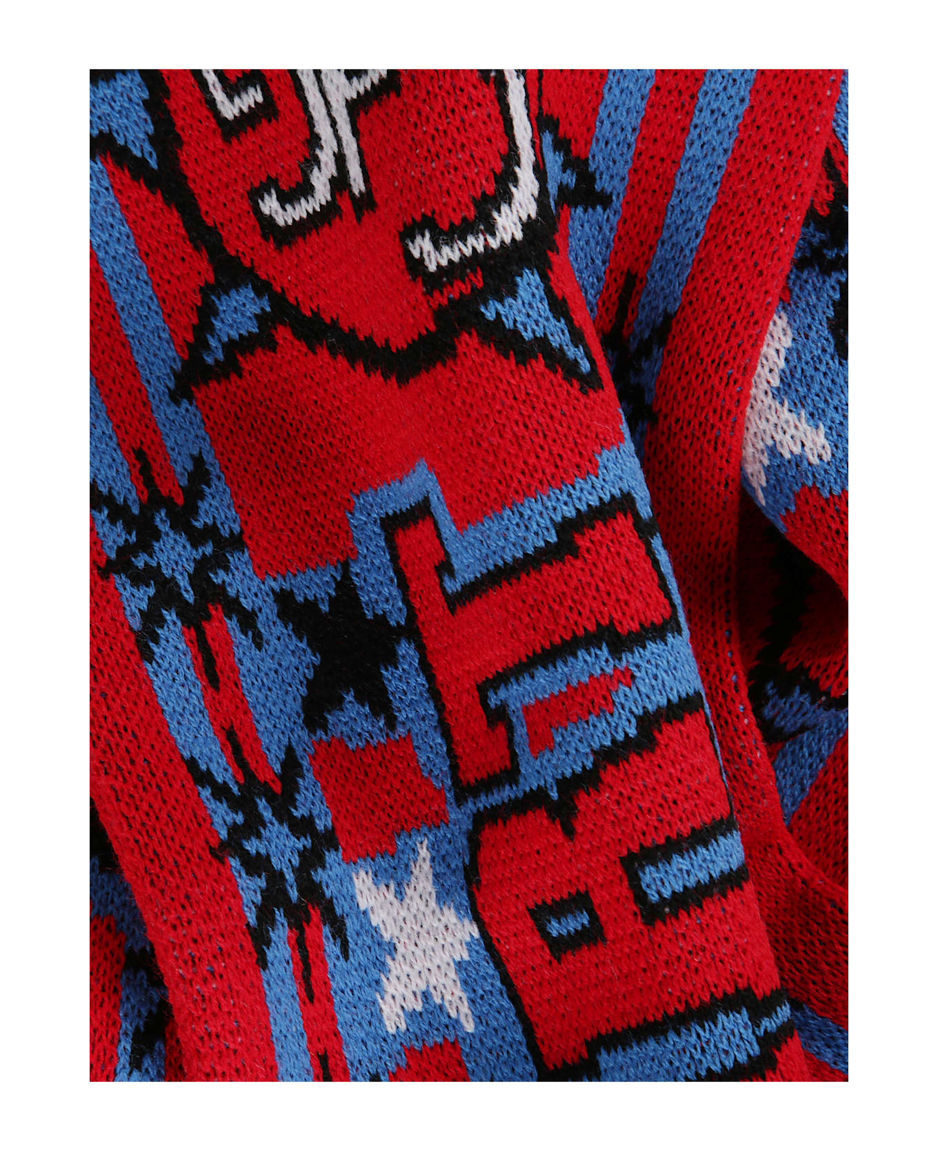 Comme des Garçons Scarf With Logo And Fringes - Red