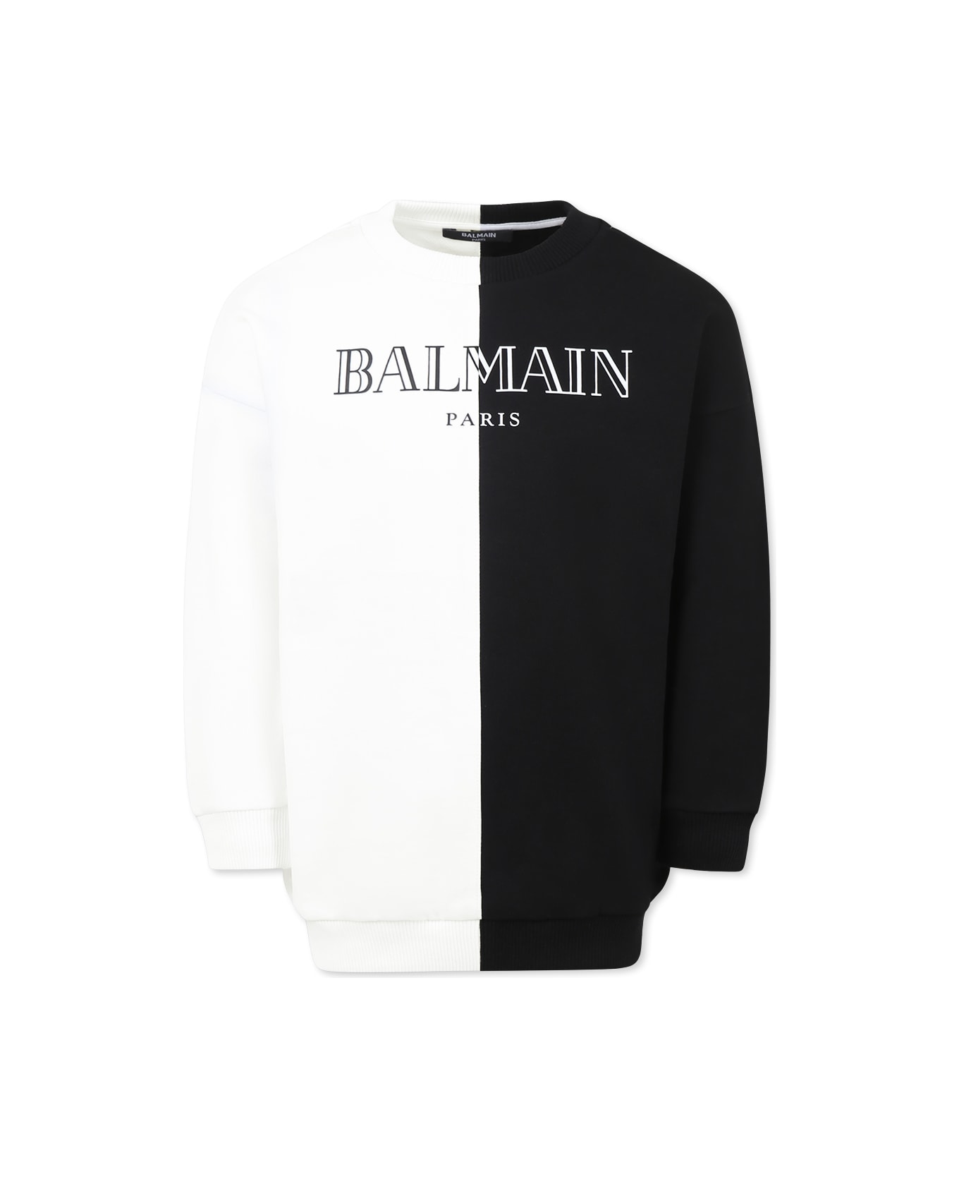 Balmain Multicolor Sweatshirt For Kids With Logo - Multicolor
