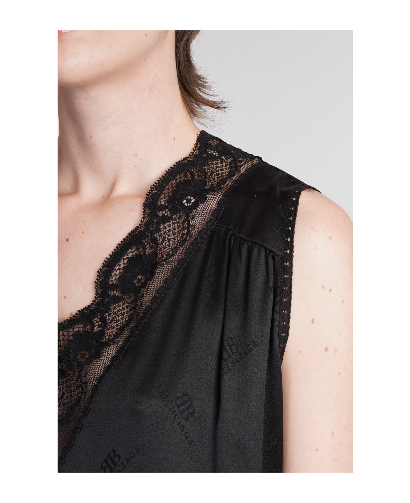 Balenciaga Dress In Black Silk - black ワンピース＆ドレス
