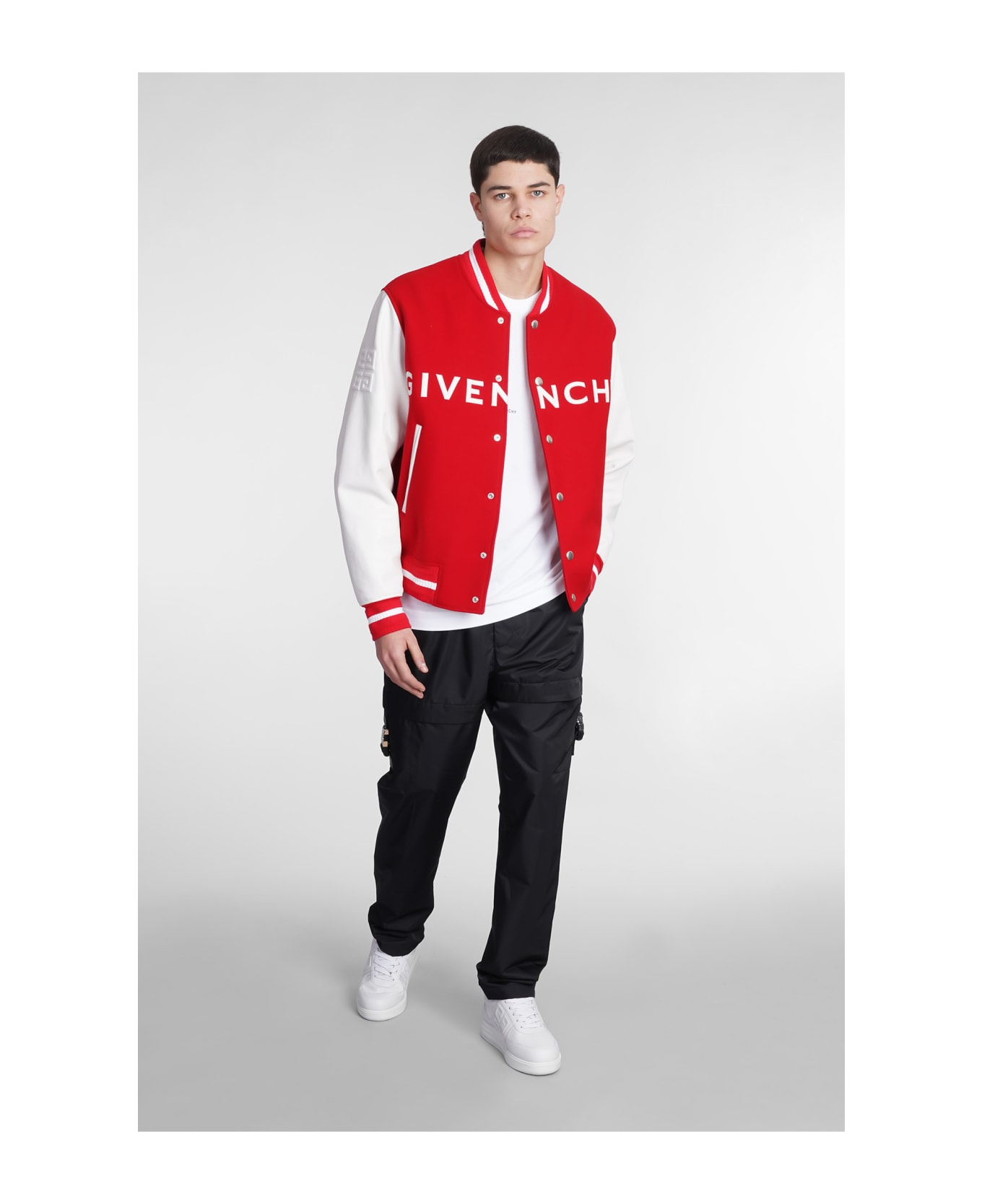 Givenchy red hot sale bomber jacket