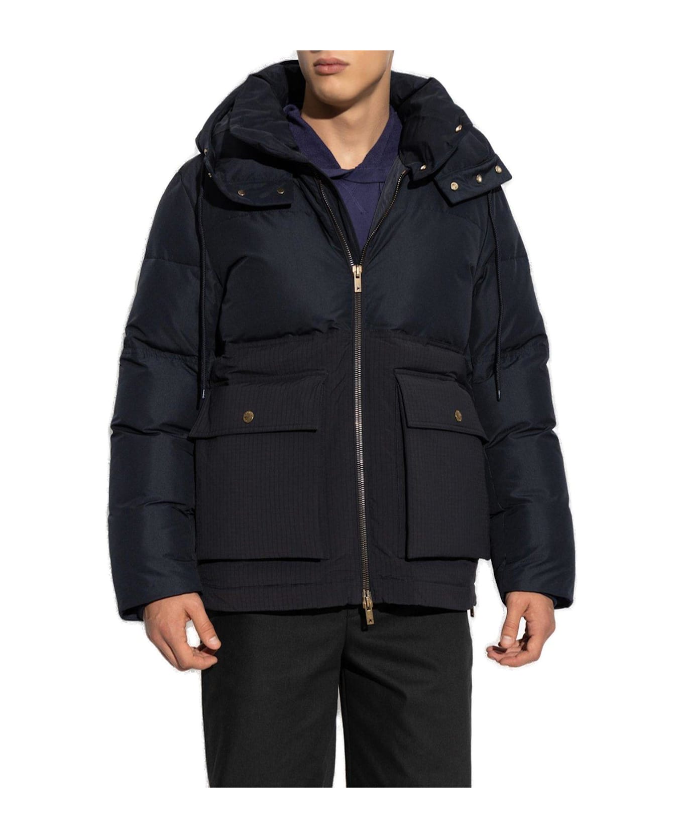 Golden Goose Hooded Down Jacket - Blue