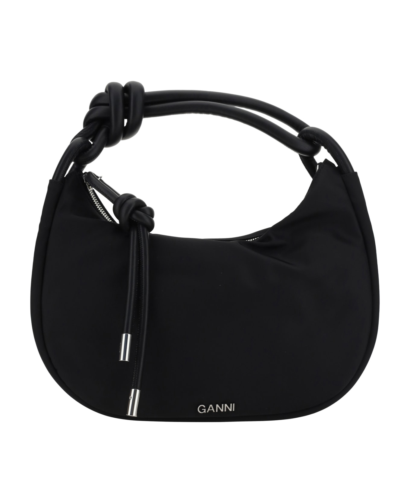 Ganni Baguette Handbag - Black