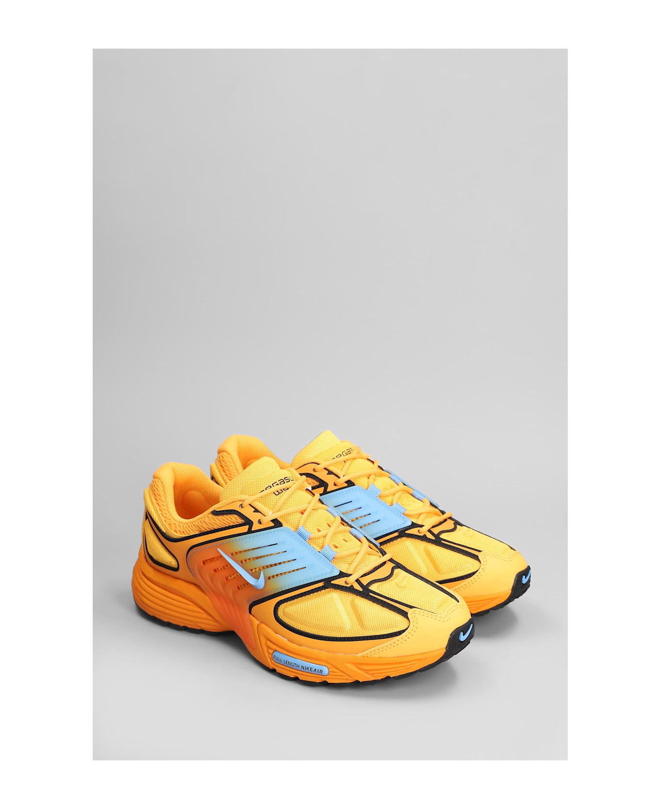 Nike Air Pegasus Wave Sneakers In Orange Leather And Fabric - orange