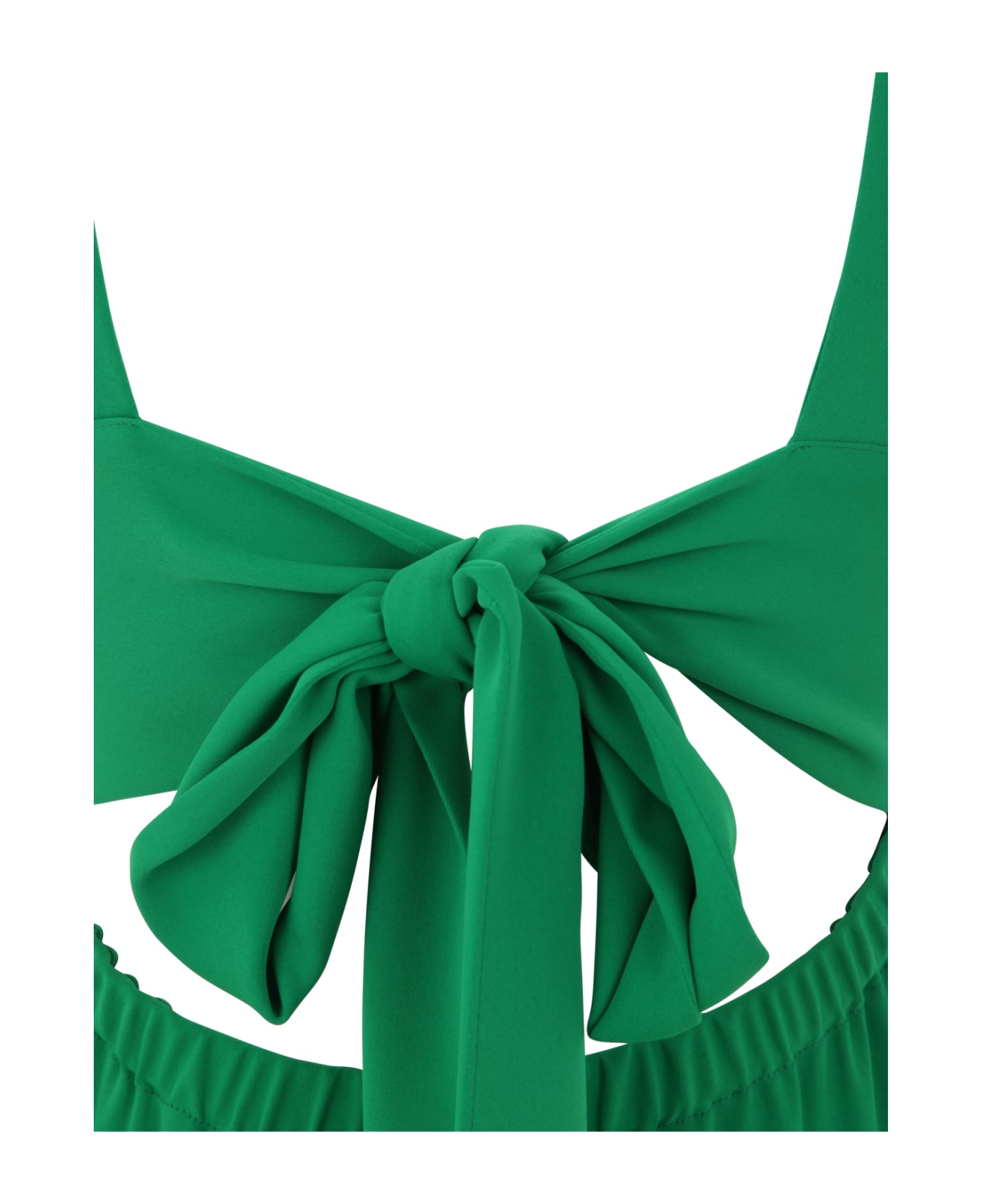 Parosh Cady Dress - Emerald Green