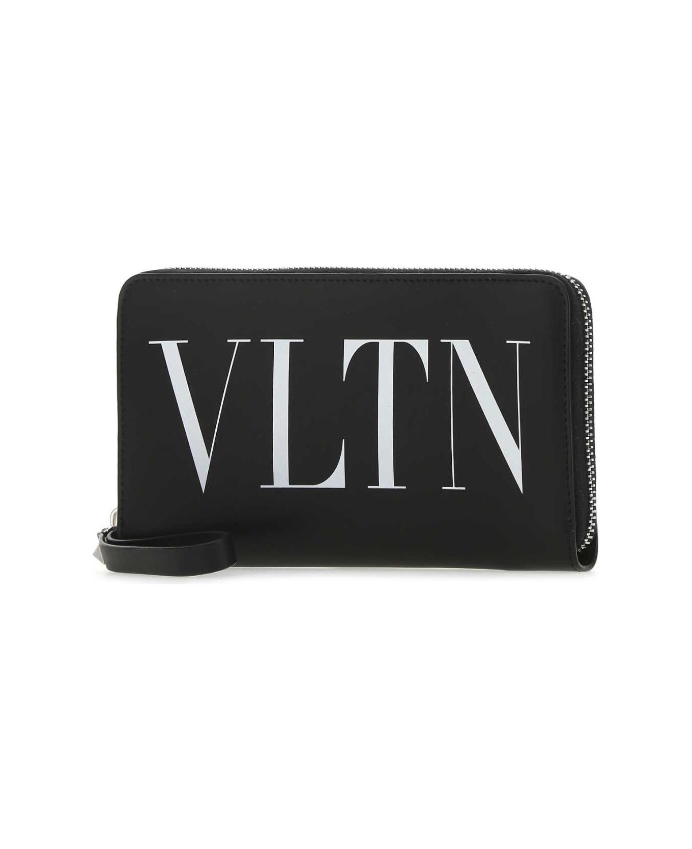 Valentino Garavani Black Leather Vltn Wallet - NERBIA 財布