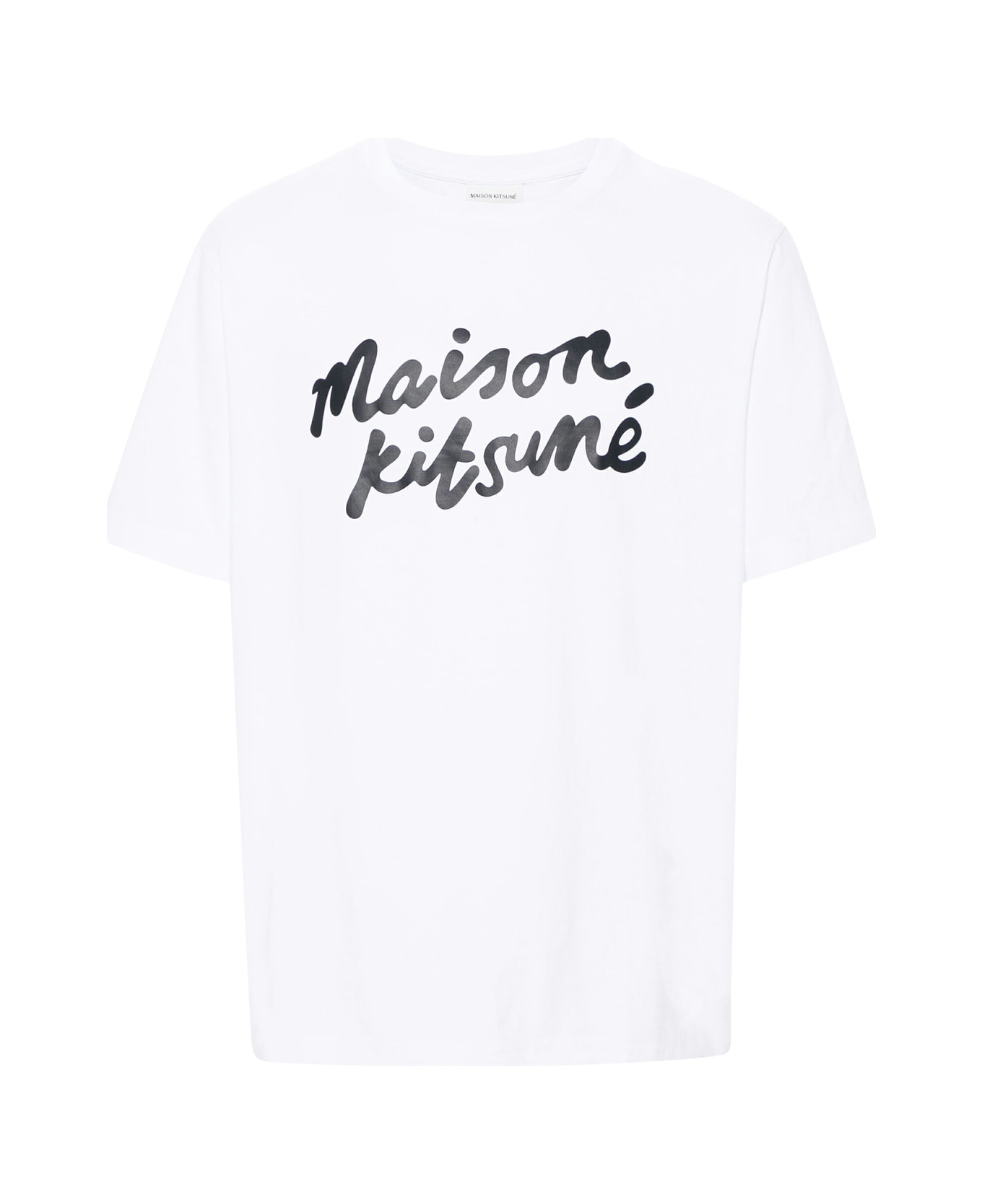 Maison Kitsuné Maison Kitsune Handwriting Comfort Tee-shirt - White Black シャツ
