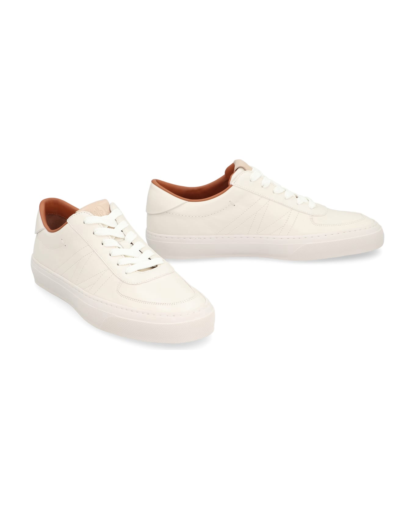 Moncler Monclub Leather Low-top Sneakers - White