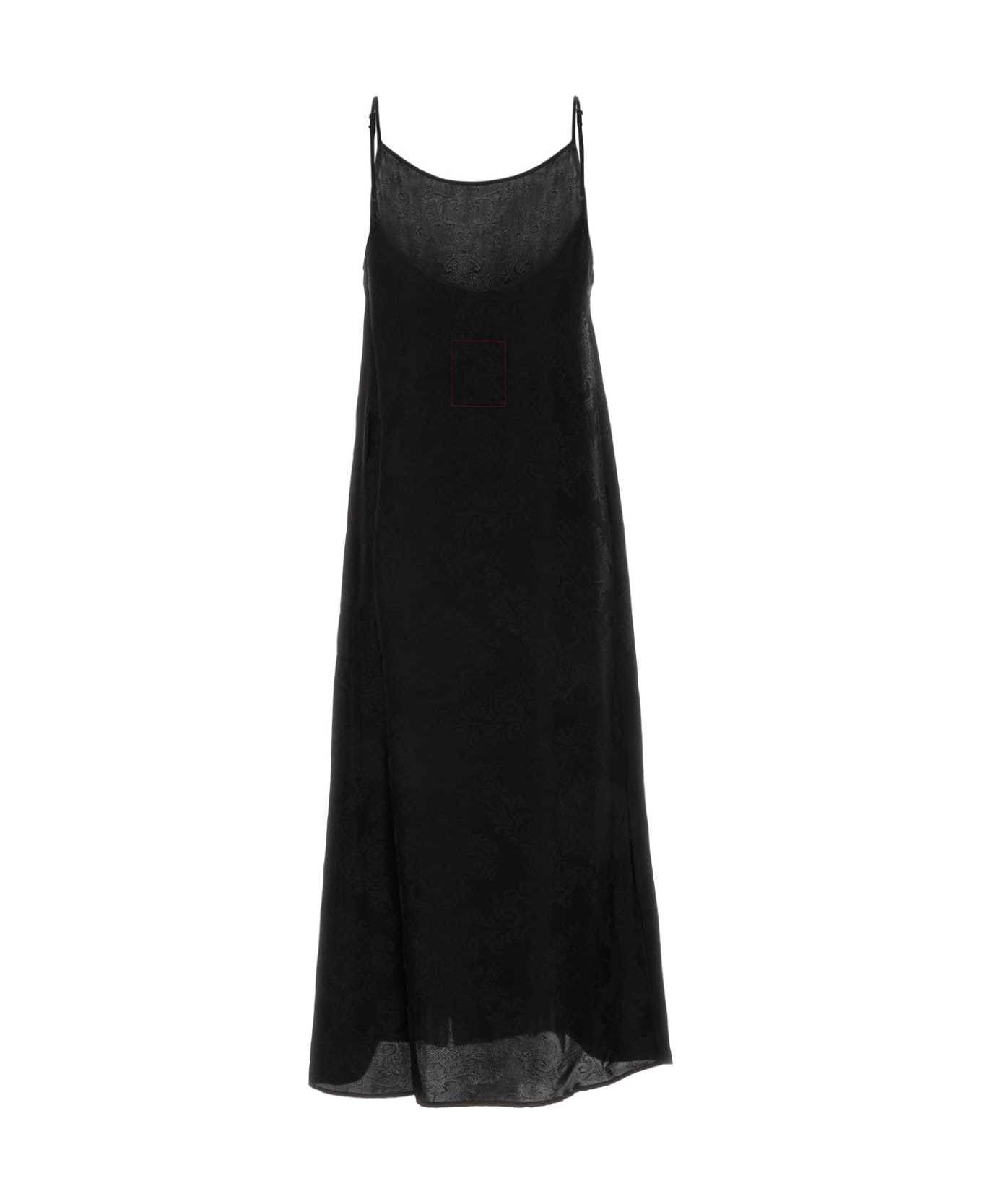 Uma Wang Black Viscose Blend Anaya Dress - BLACK