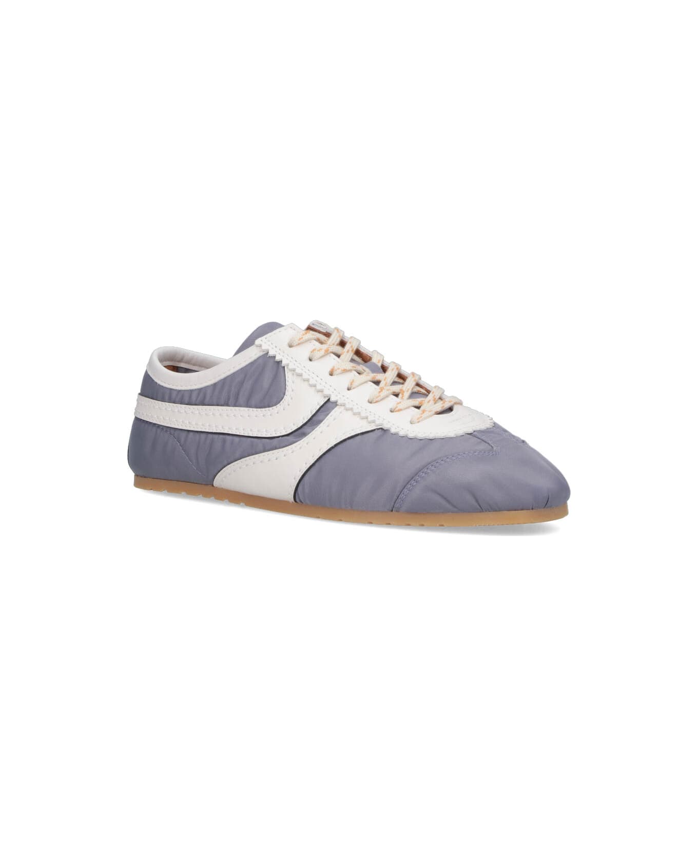 Dries Van Noten Sneakers With Leather - Light Blue