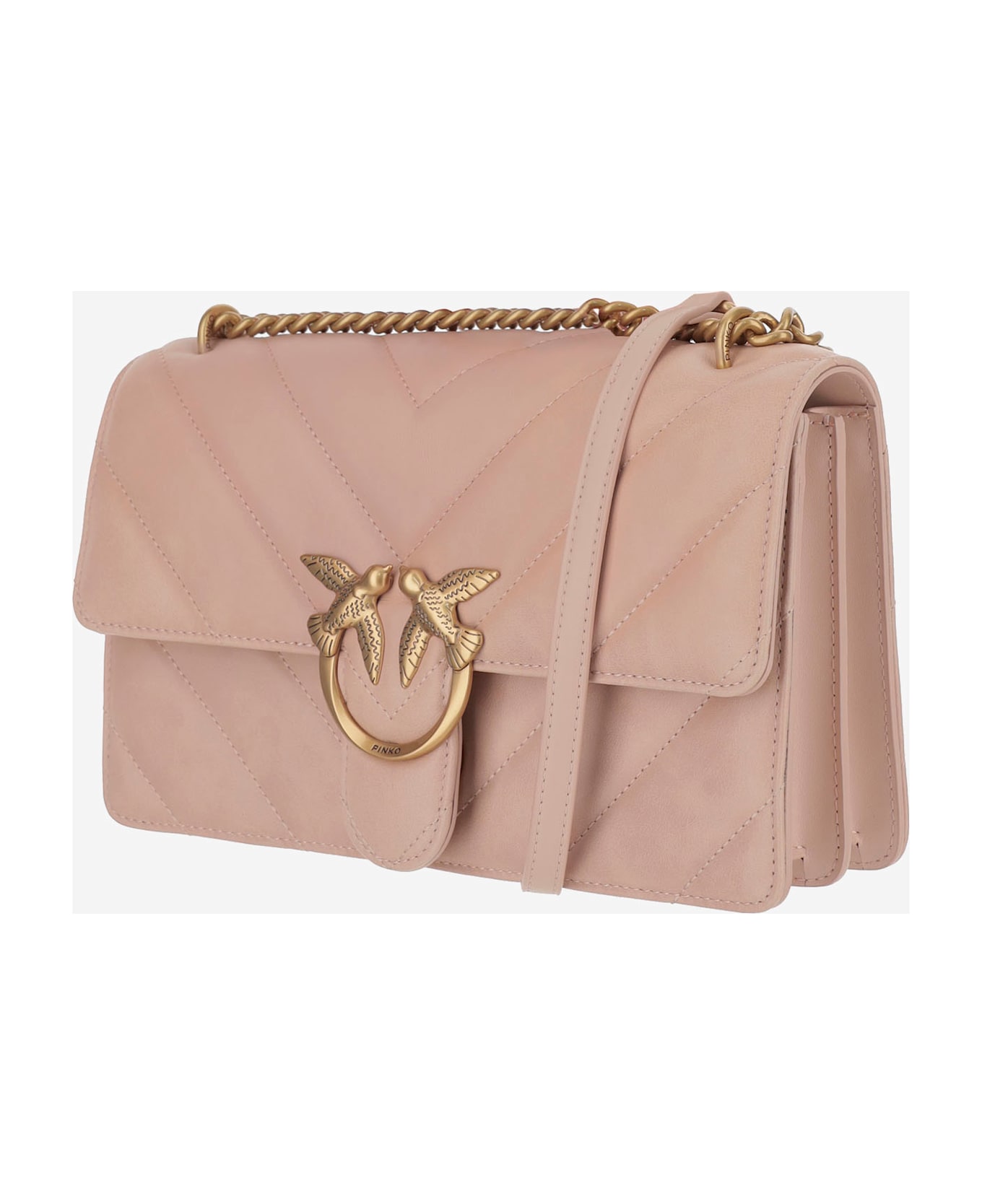 Pinko Love One Classic Shoulder Bag - Pink