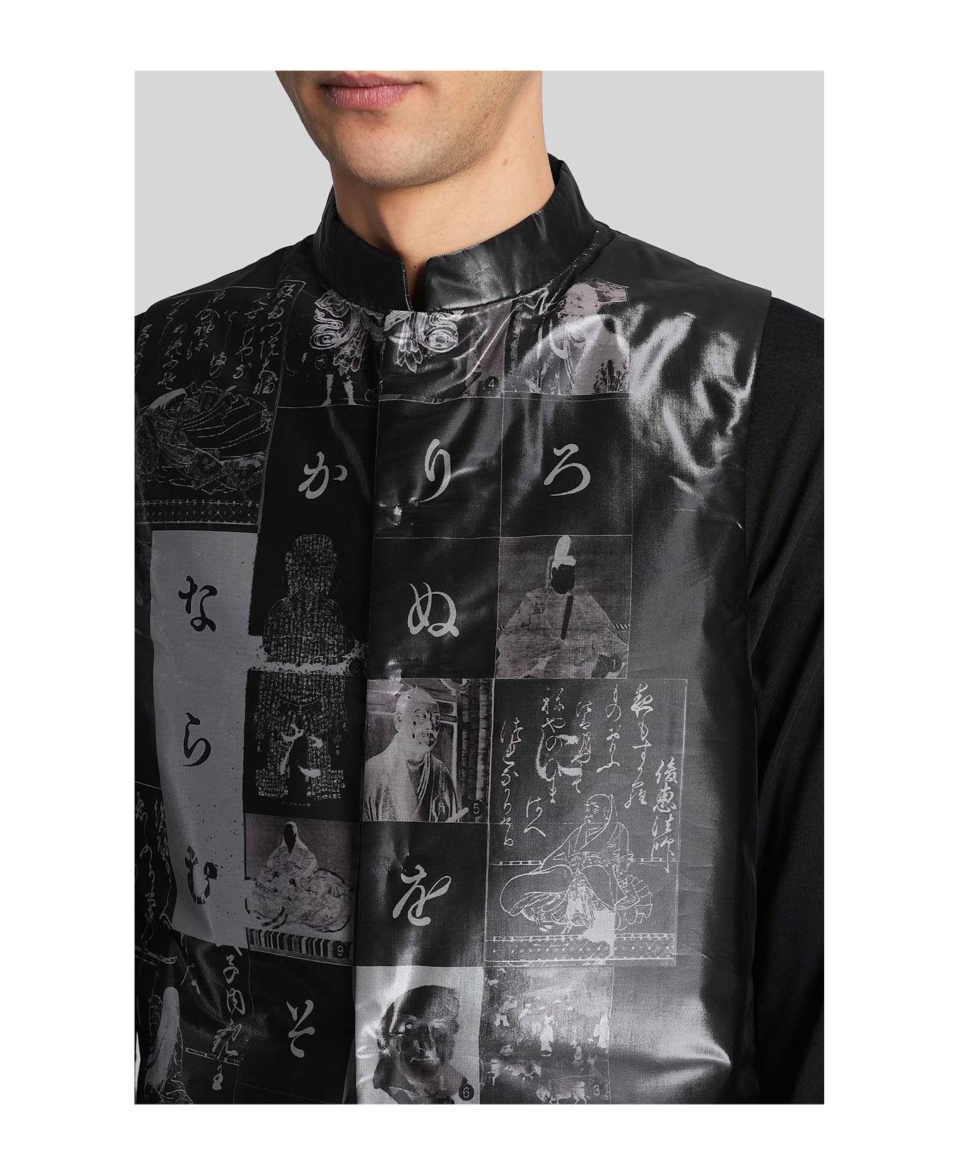 Yohji Yamamoto Vest In Black Polyester - black