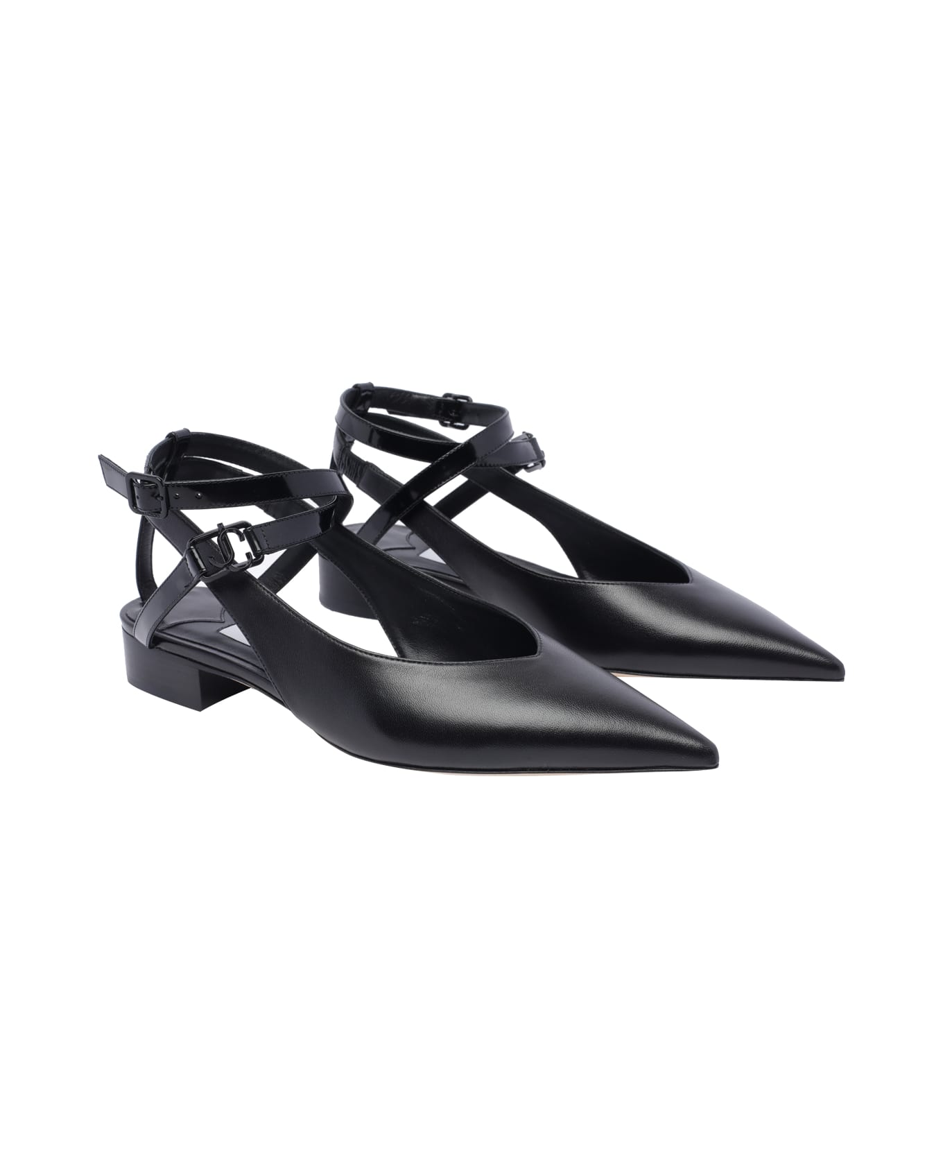 Jimmy Choo Jemima Ballets - Black