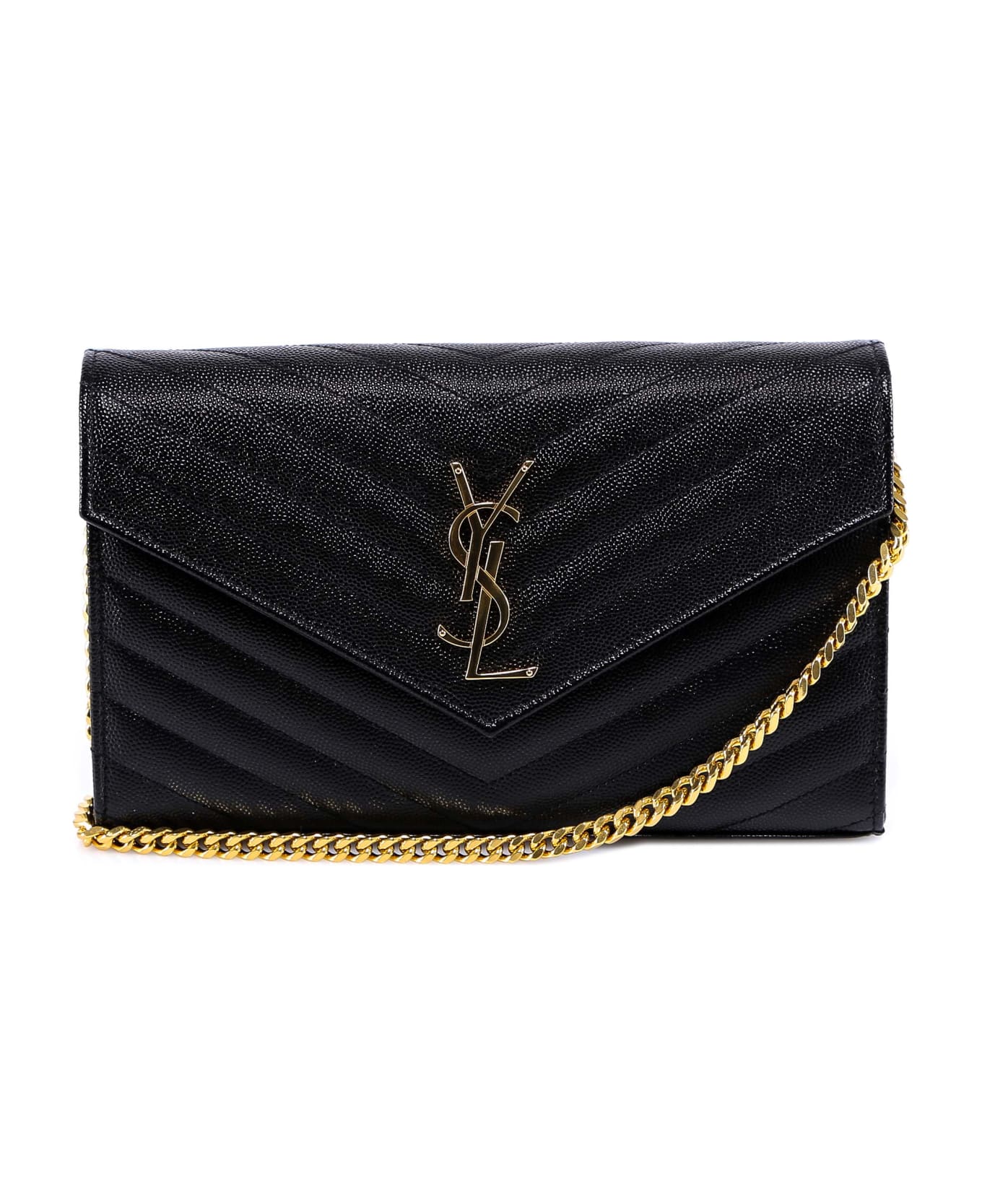 Saint Laurent Cassandre Wallet-bag - Black