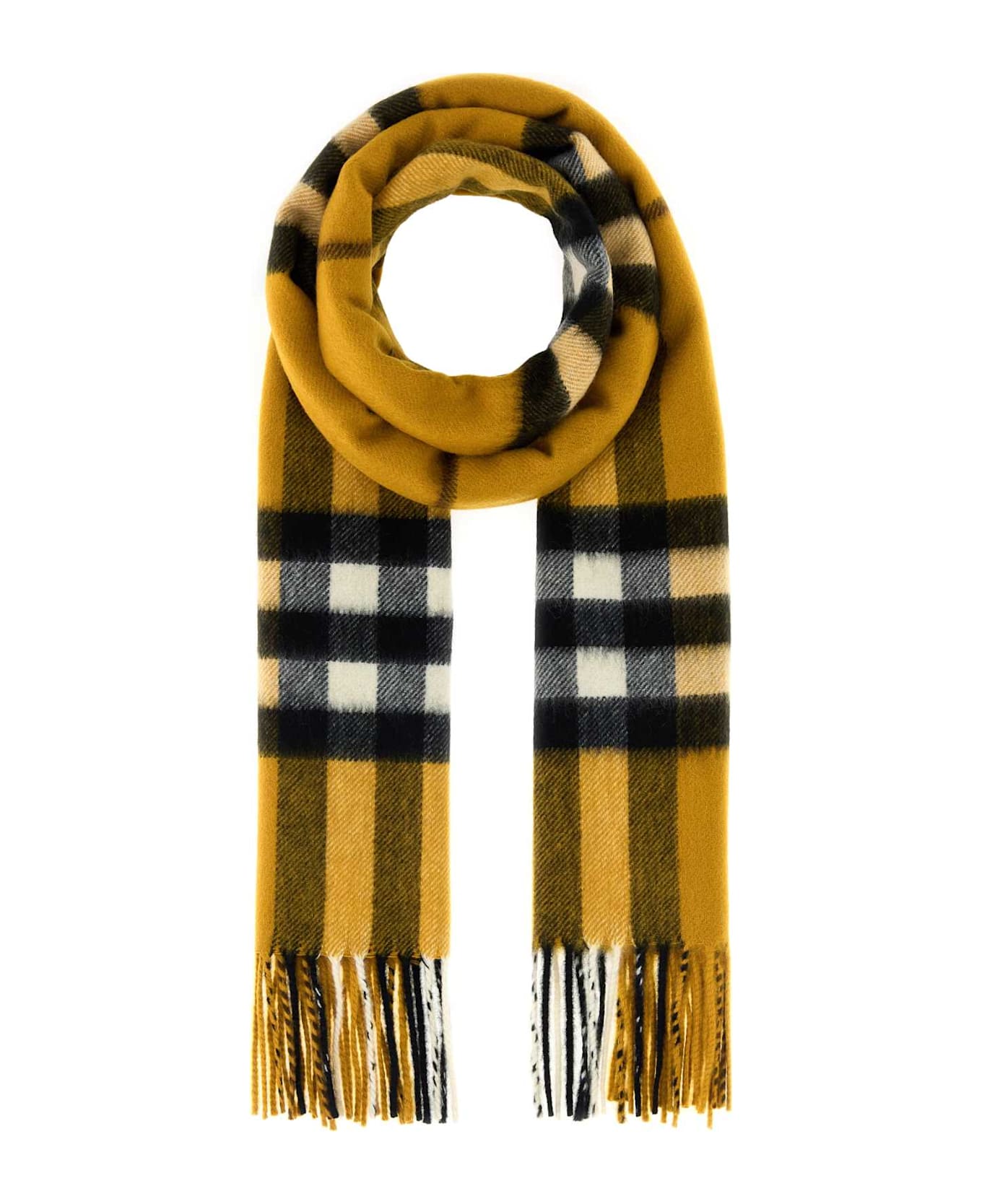 Burberry Embroidered Cashmere Scarf - TEAKIPCHECK
