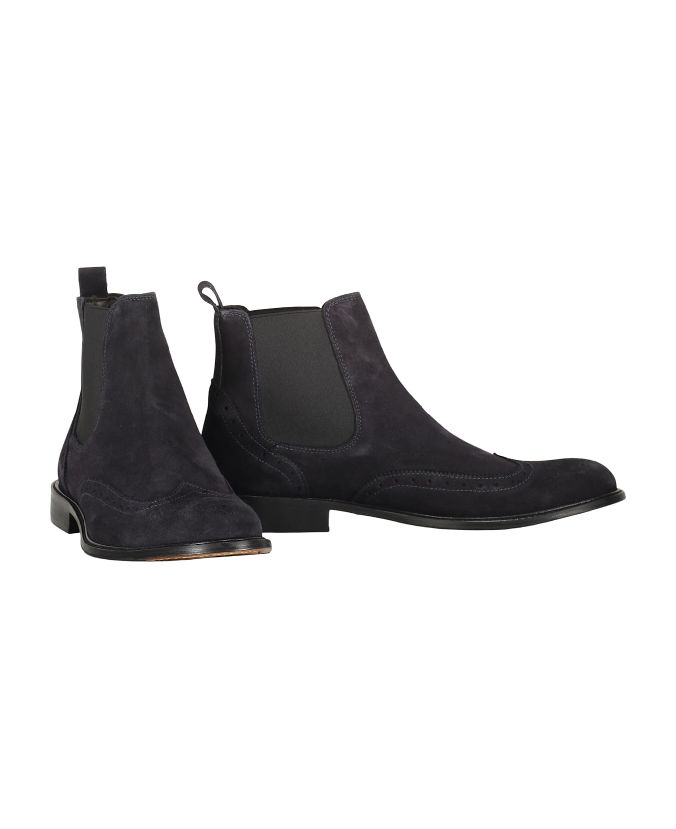 Bruno Magli Suede Chelsea Boots - blue