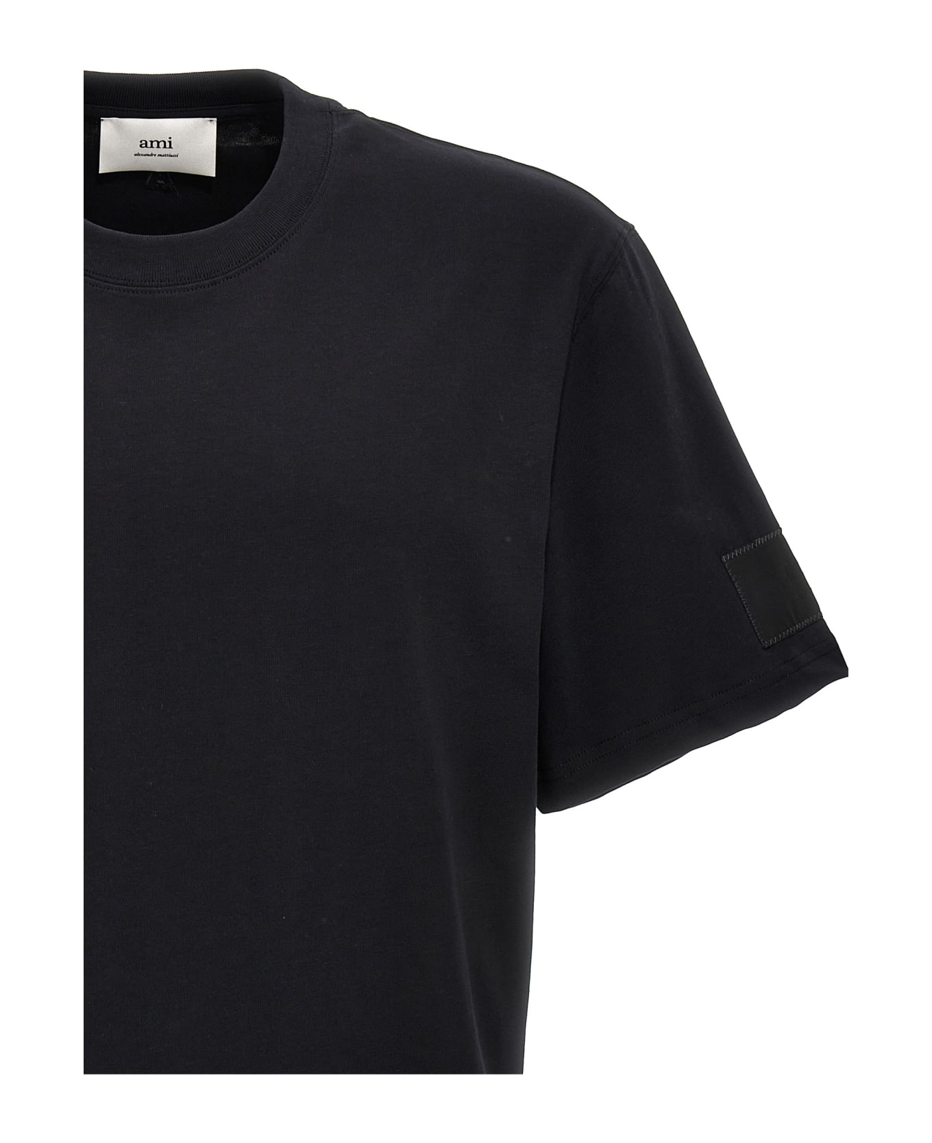Ami Alexandre Mattiussi Logo Patch T-shirt - BLACK